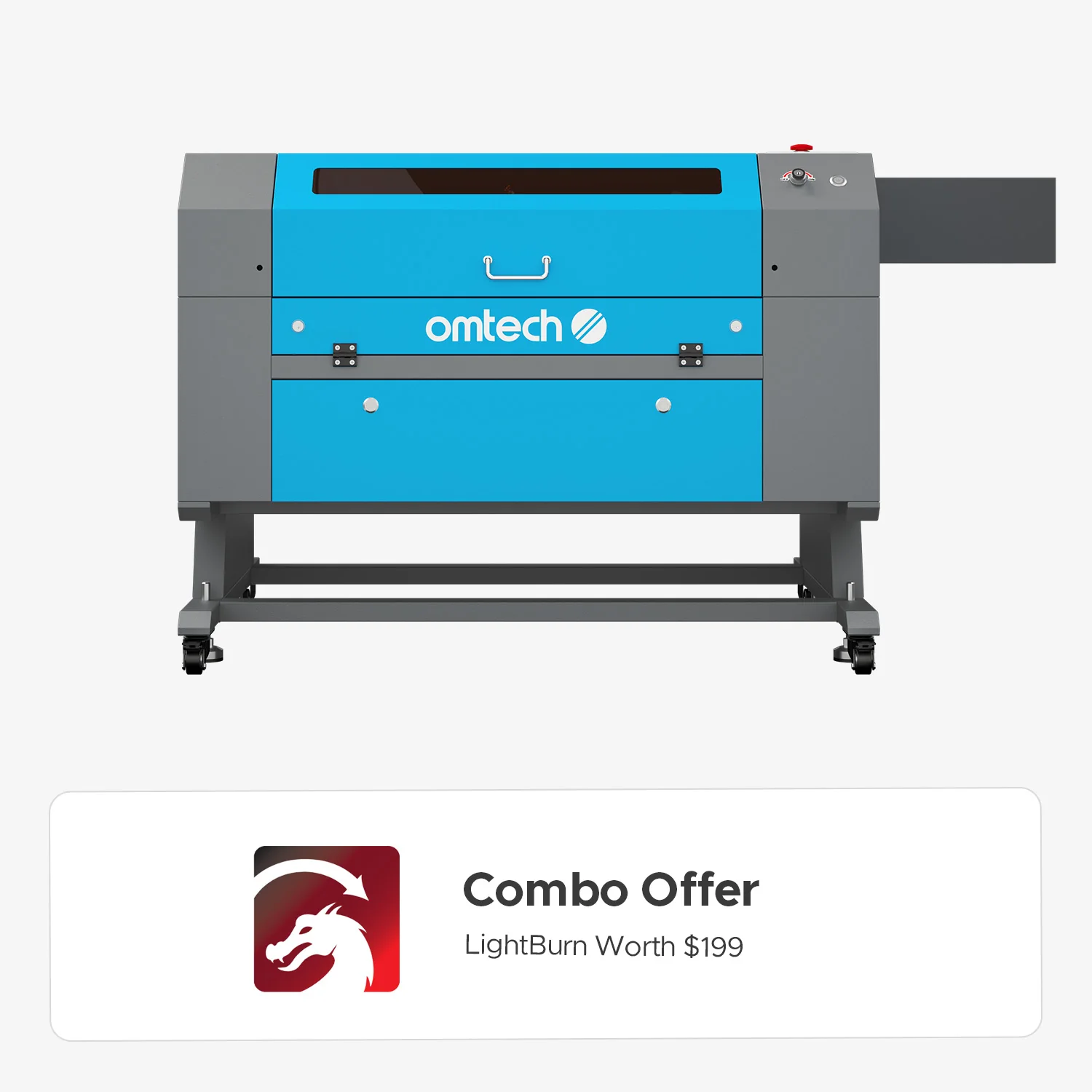 OMTech Maker MF2028-100 100W CO2 Laser Cutter and Engraver with 20" x 28" Working Area - Image 17