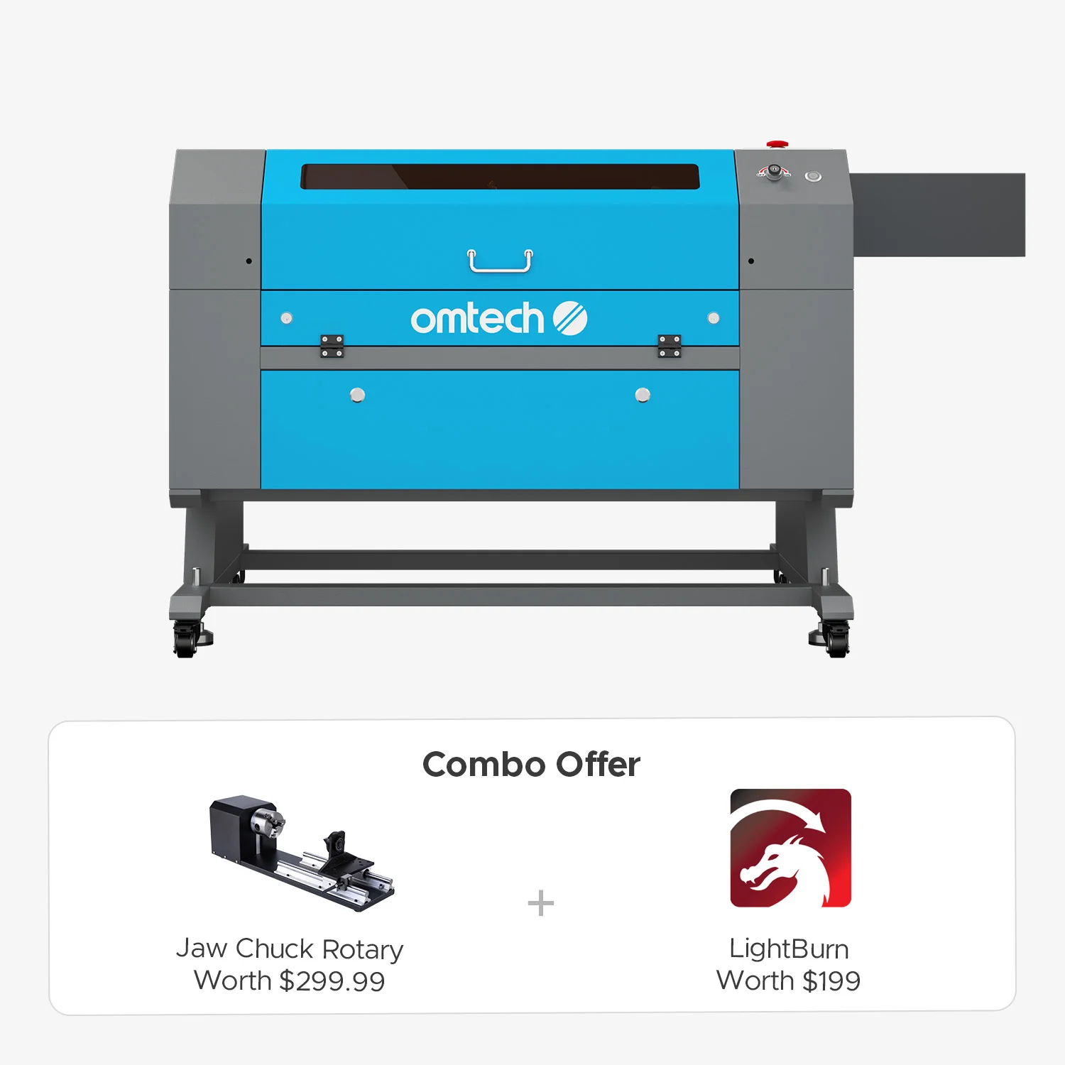 OMTech Maker MF2028-100 100W CO2 Laser Cutter and Engraver with 20" x 28" Working Area - Image 19
