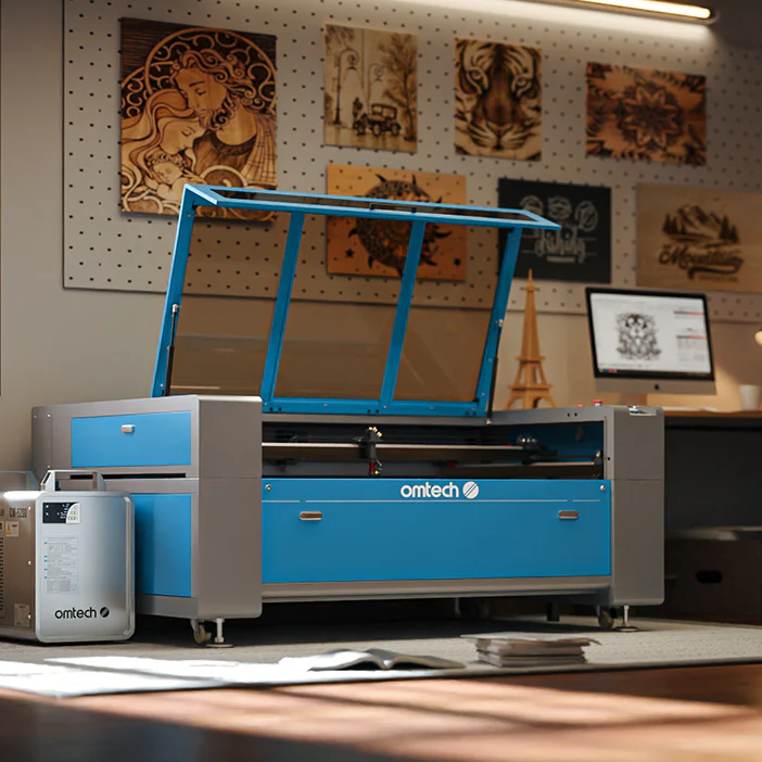 OMTech Maker AF4063-150 150W CO2 Laser Cutter and Engraver with 40" x 63" Working Area and Autofocus - Image 13