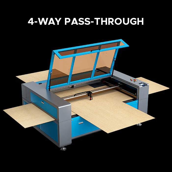 OMTech Maker AF4063-150 150W CO2 Laser Cutter and Engraver with 40" x 63" Working Area and Autofocus - Image 6