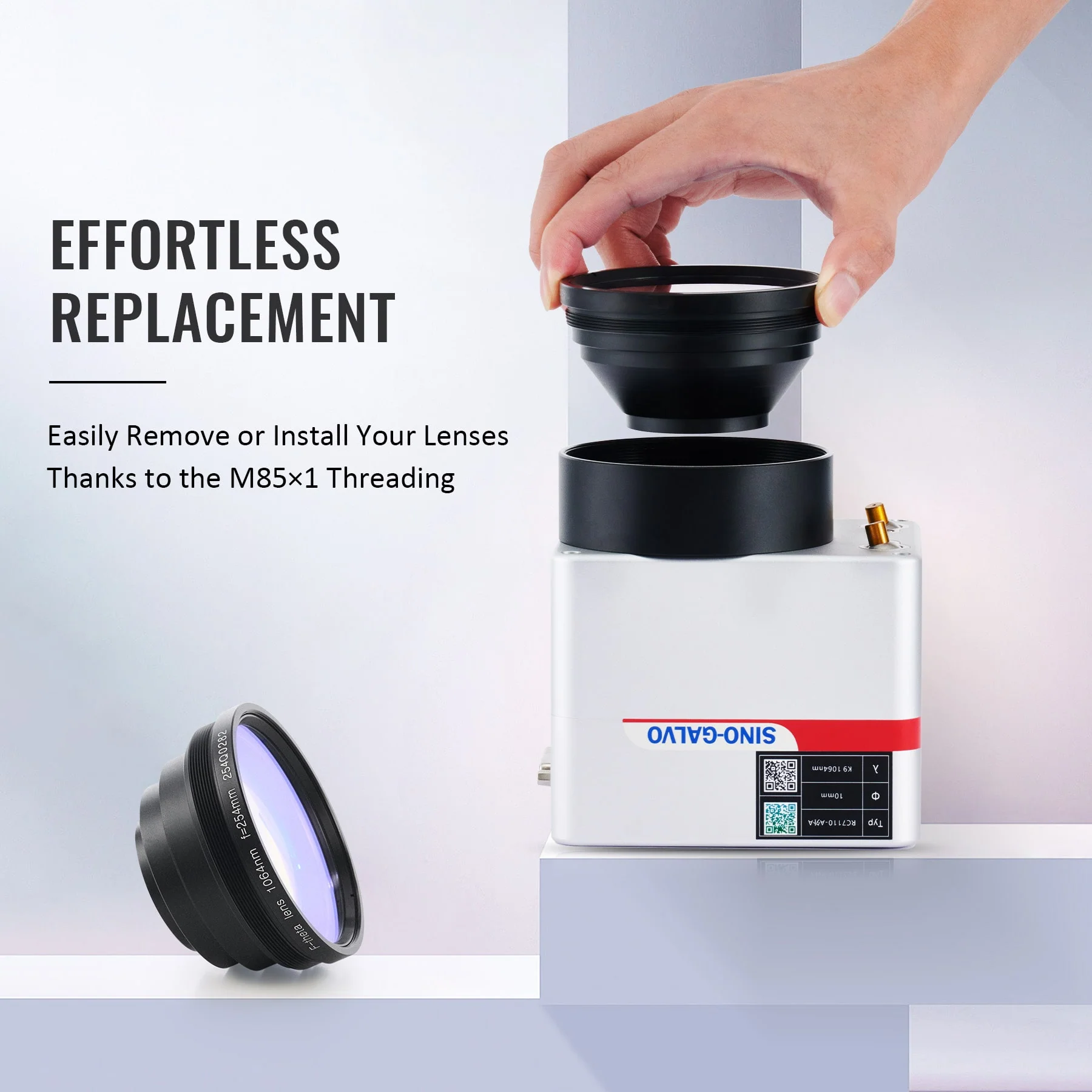 175x175mm Replacement Optical Scanning Lens for 1064nm Fiber Laser Engraving Machines (only for 80w and above) - Image 5