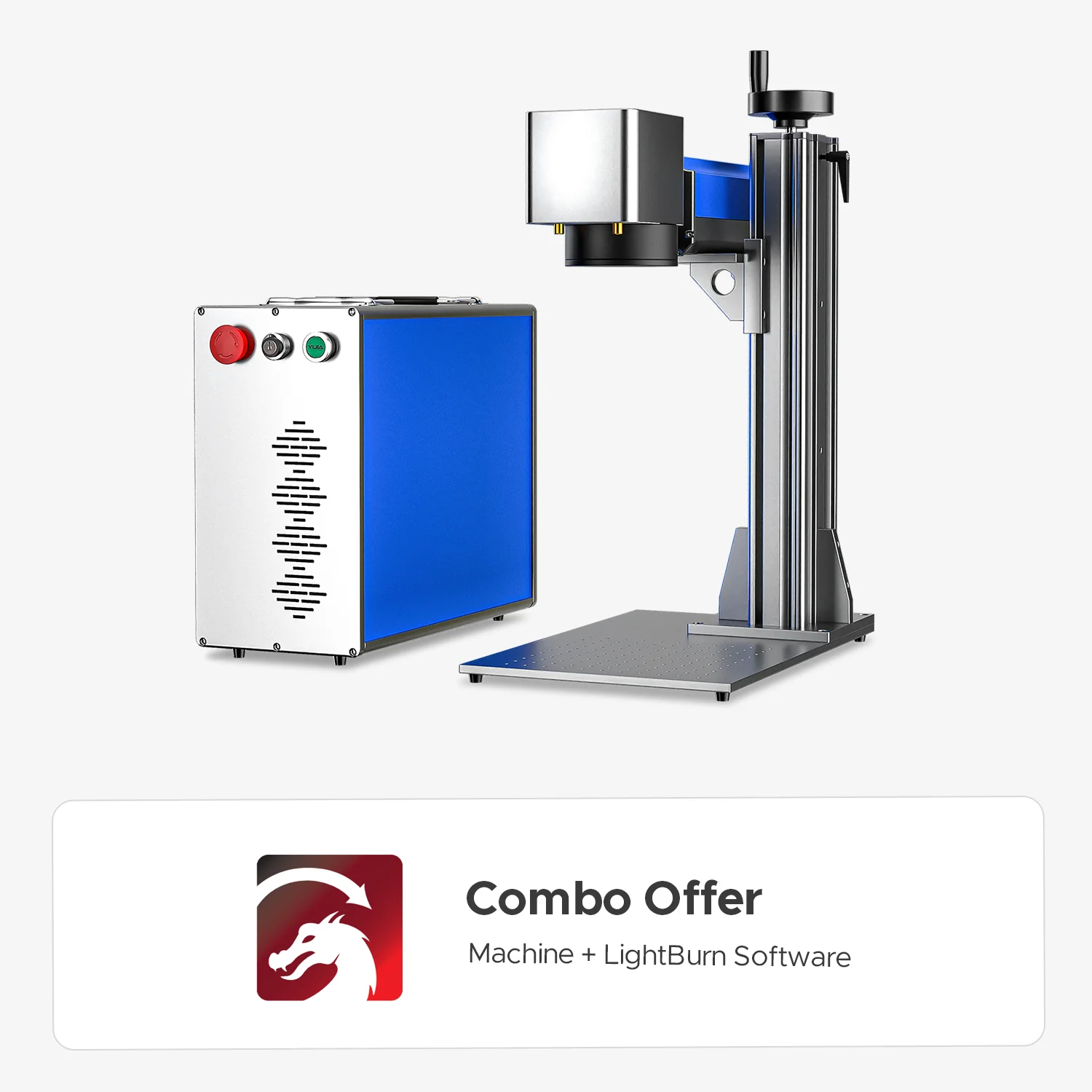 OMTech Galvo 20W Split Fiber Laser Engraver and Marker with 4.3" x 4.3" Working Area - Image 12