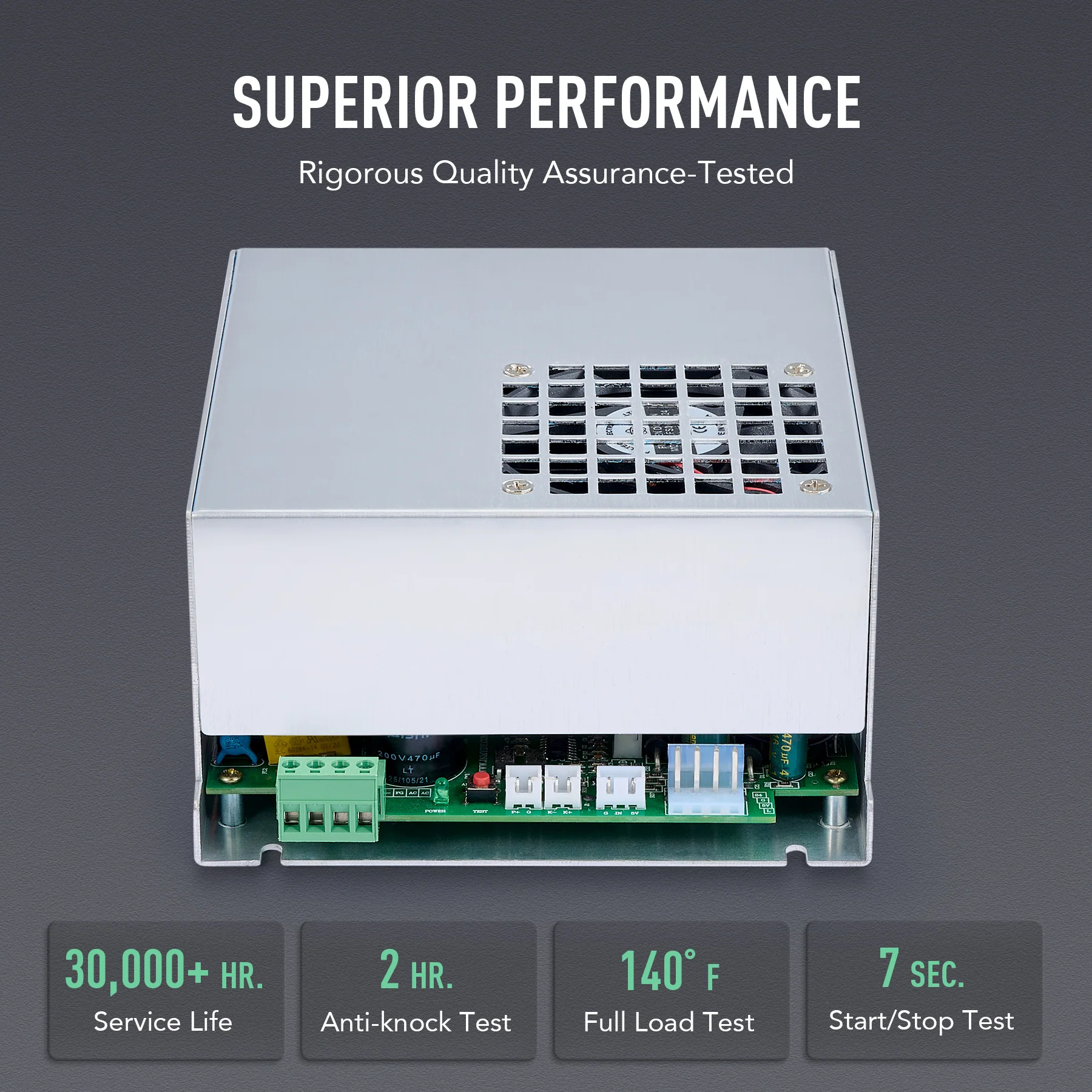40W Power Supply with Overcurrent Short Circuit Protection for CO2 Laser Engravers & Cutters - Image 3