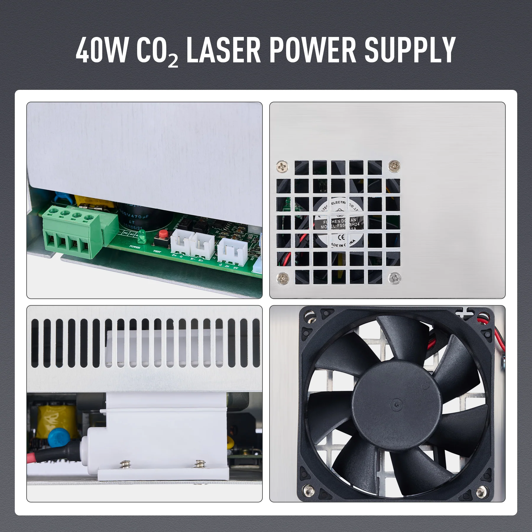 40W Power Supply with Overcurrent Short Circuit Protection for CO2 Laser Engravers & Cutters - Image 5