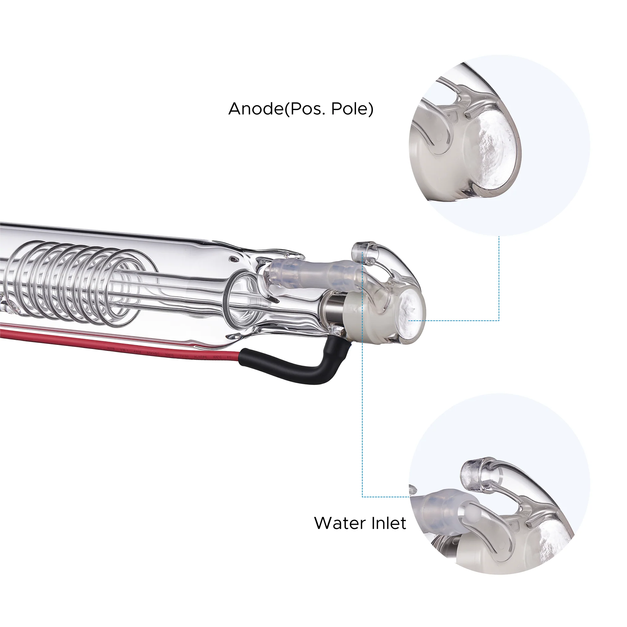 50W CO2 Laser Tube for Laser Engraver Cutting Machine [Compatible with Polar Desktop CO2 Laser Engraver] - Image 3