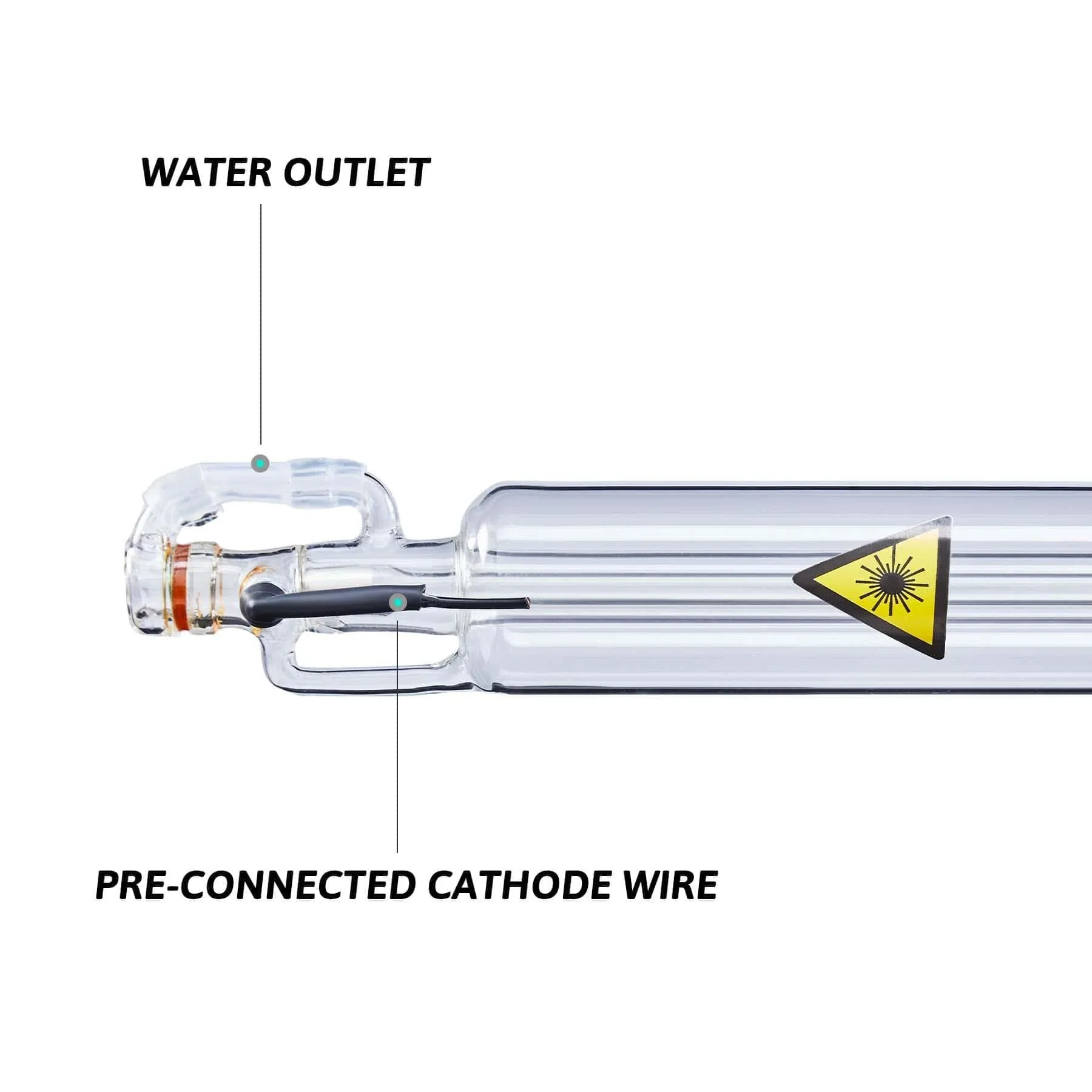 50W CO2 Laser Tube for Laser Engraver Cutting Machine (Not compatible with Polar) - Image 5