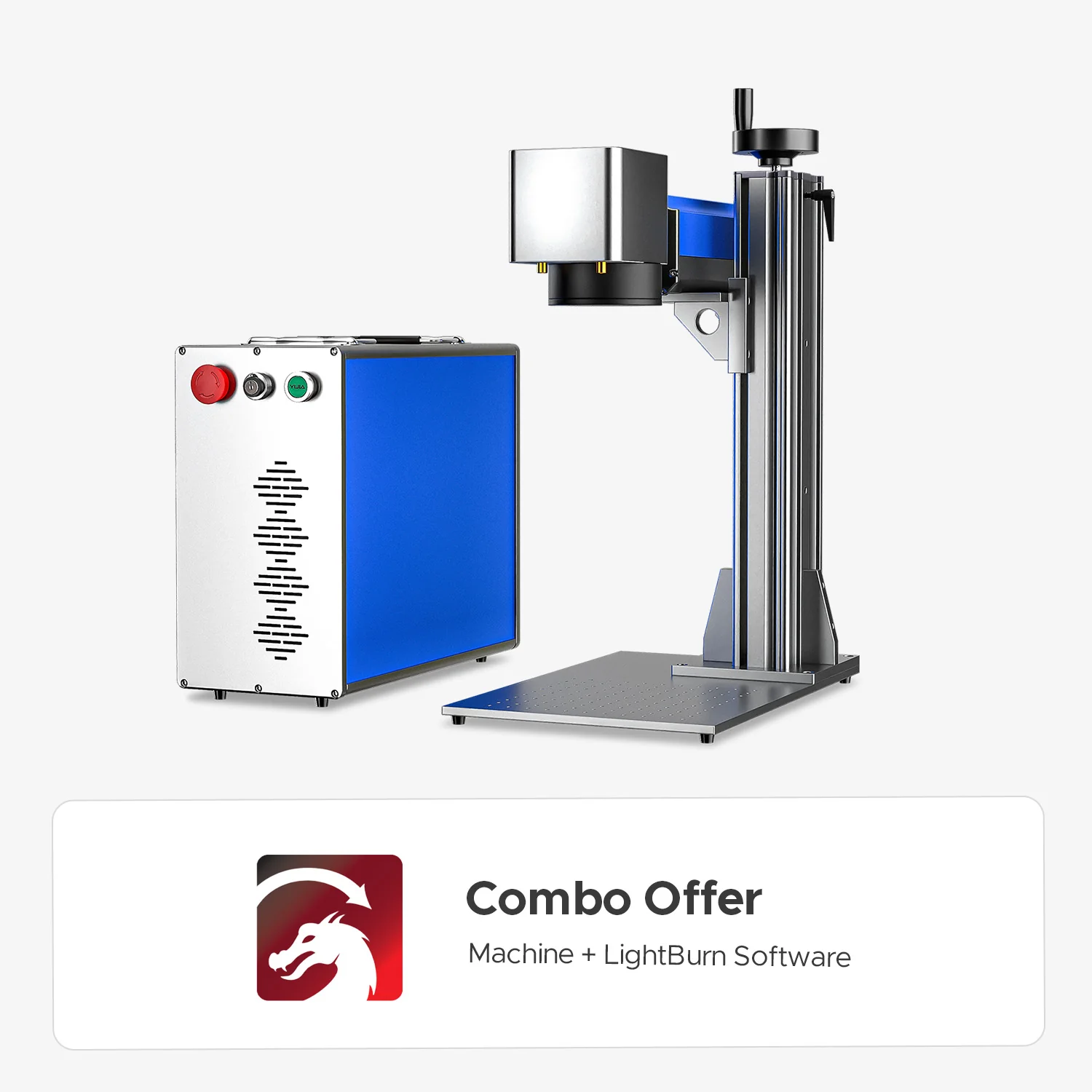 OMTech Galvo 50W Split Fiber Laser Engraver for Metal with 7.9" x 7.9" Working Area - Image 12