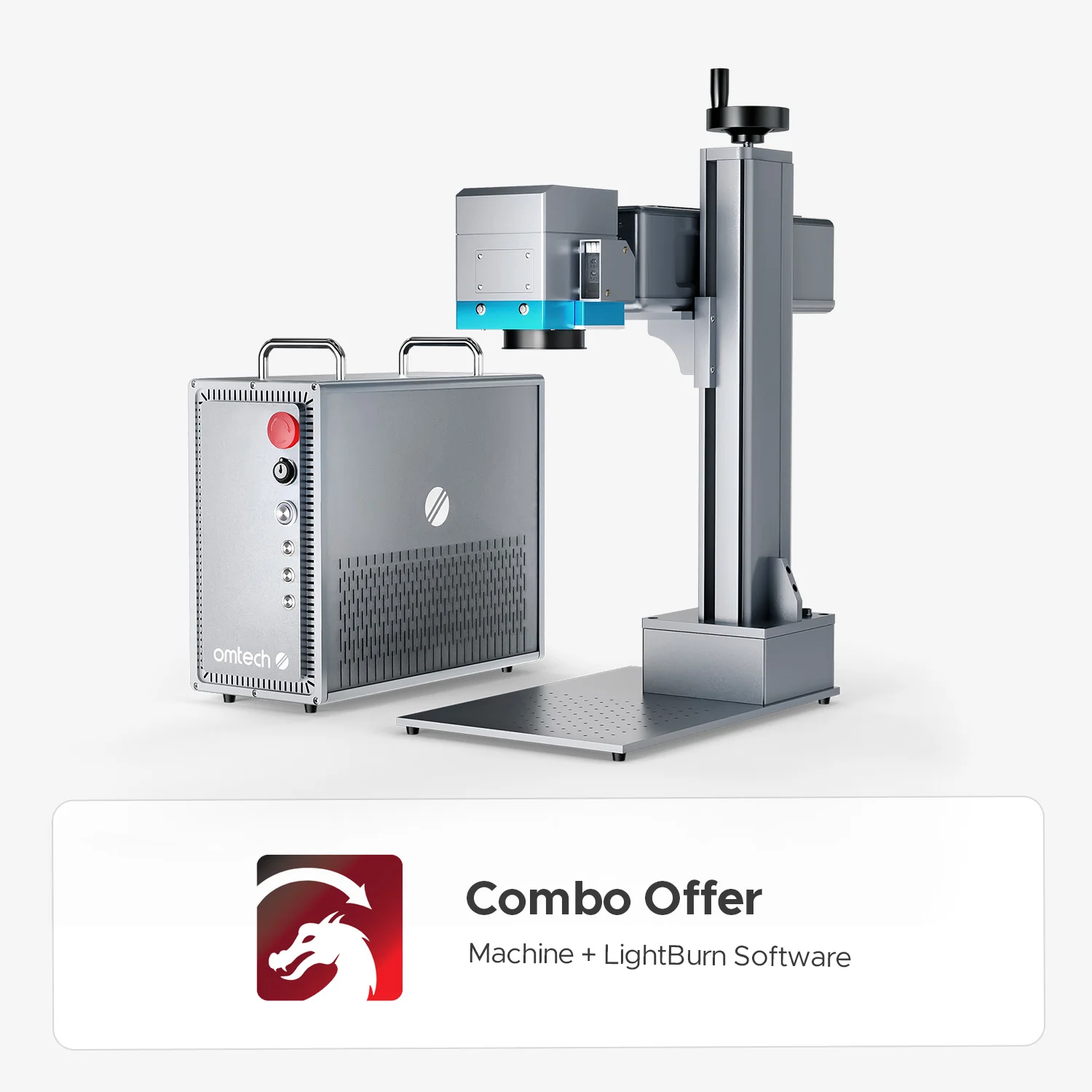OMTech 50W Split Fiber Laser Engraving Machine with 6.9" X 6.9" Working Area, Autofocus and Built-in Camera - Image 14