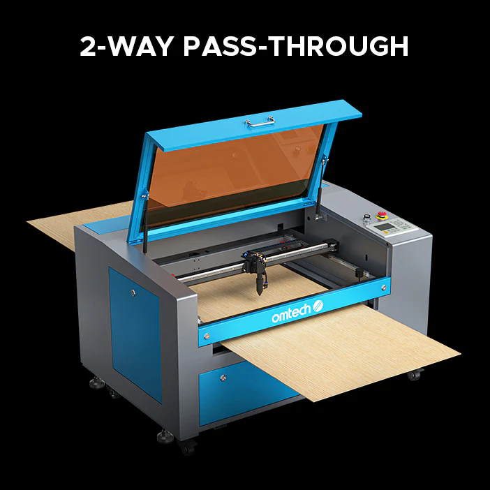 OMTech Maker MF1624-60 60W CO2 Laser Engraving and Cutting Machine with 16" x 24" Working Area - Image 13