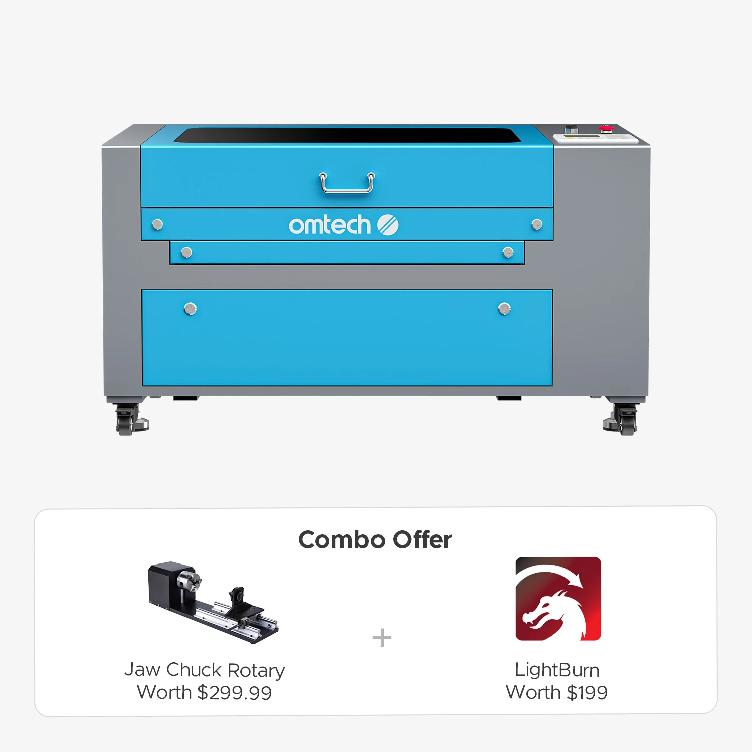 OMTech Maker MF1624-60 60W CO2 Laser Engraving and Cutting Machine with 16" x 24" Working Area - Image 22