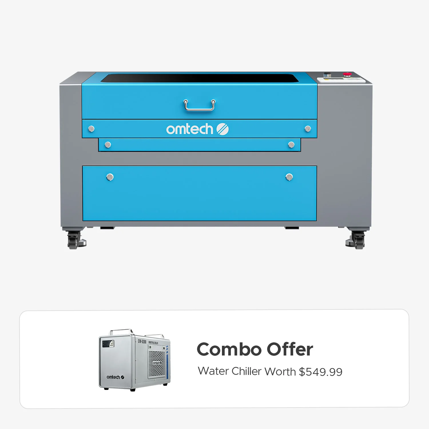 OMTech Maker MF1624-60 60W CO2 Laser Engraving and Cutting Machine with 16" x 24" Working Area - Image 23