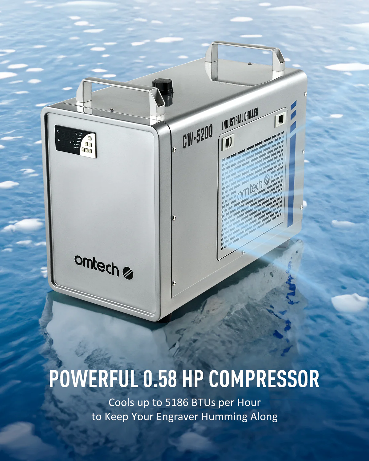 6L Industrial Single Water Chiller for 60W-150W CO2 Laser Engraver Machines - Image 3