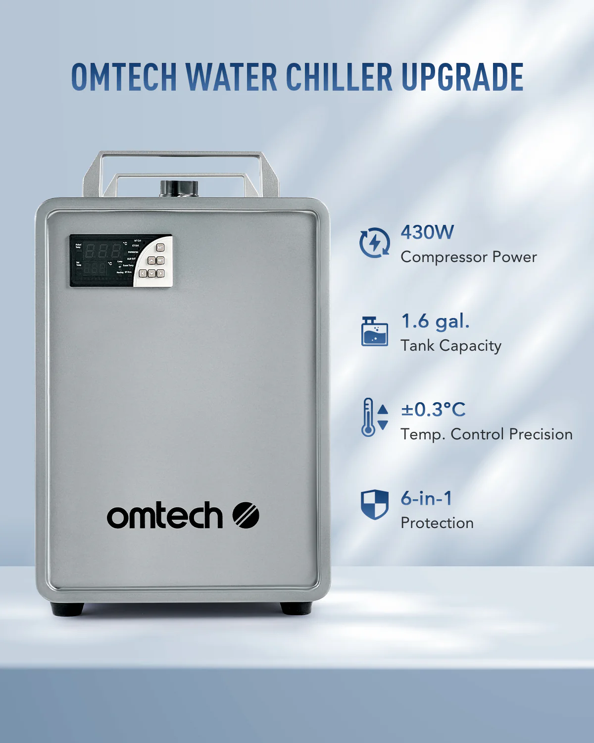 6L Industrial Single Water Chiller for 60W-150W CO2 Laser Engraver Machines - Image 4