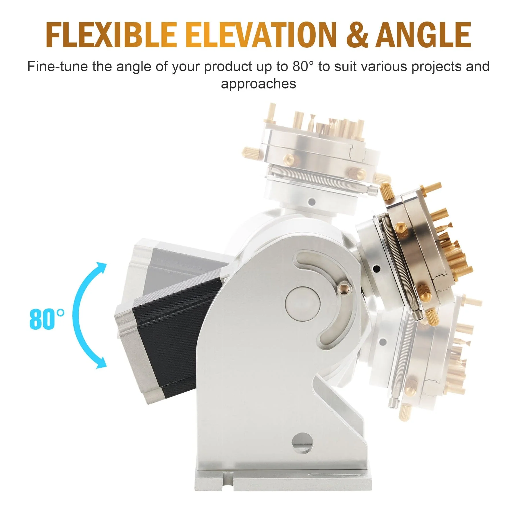 80mm Rotary Axis Attachment For Laser Engraver Machine For Irregular-Shaped Objects With Cylinder Chuck (For Fiber Machines Only) - Image 9
