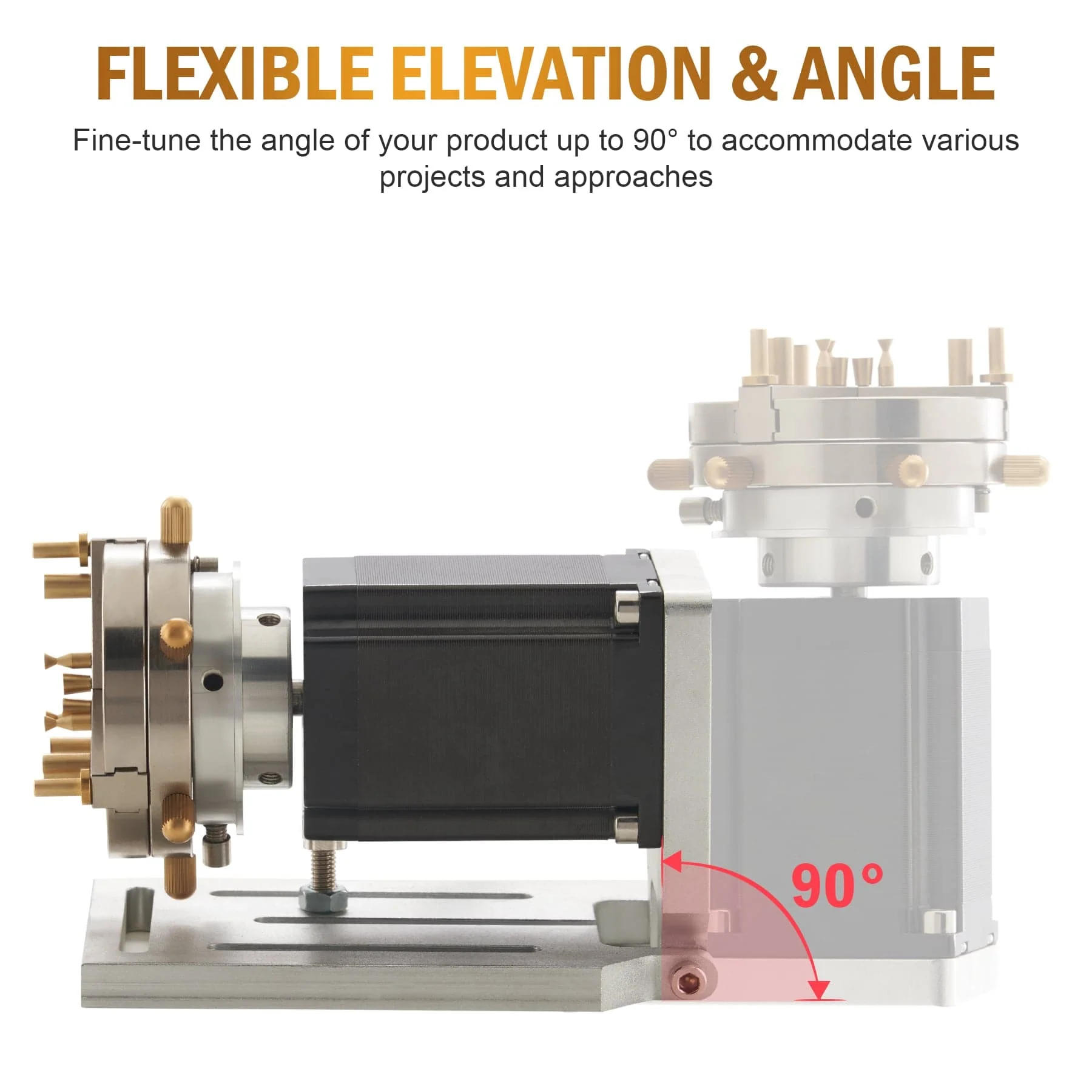 80mm Rotary Axis Chuck Attachment for Laser Engraving Machine (For Fiber Machines Only) - Image 7