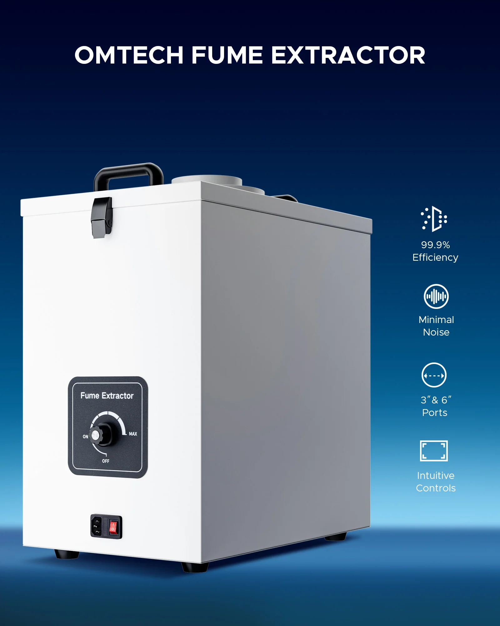 85W Industrial Air Purifier with 3 Layer Air Filter for Laser Engraver - Image 3