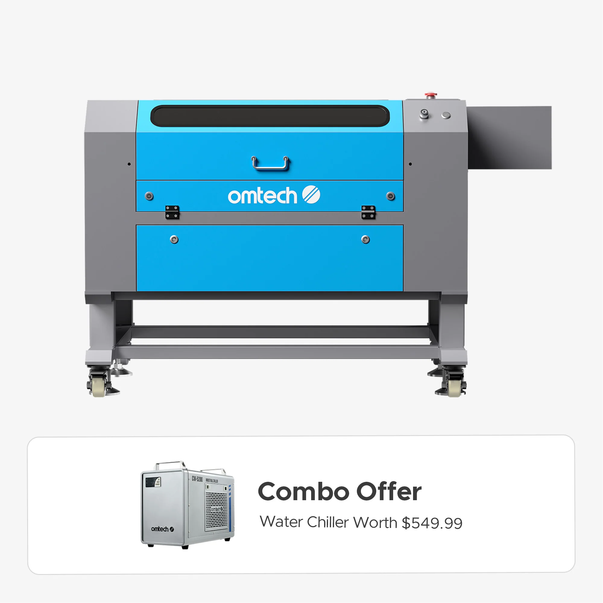 OMTech Maker AF2028-80 90W CO2 Laser Cutter and Engraver with 20" x 28" Working Area and Autofocus - Image 20