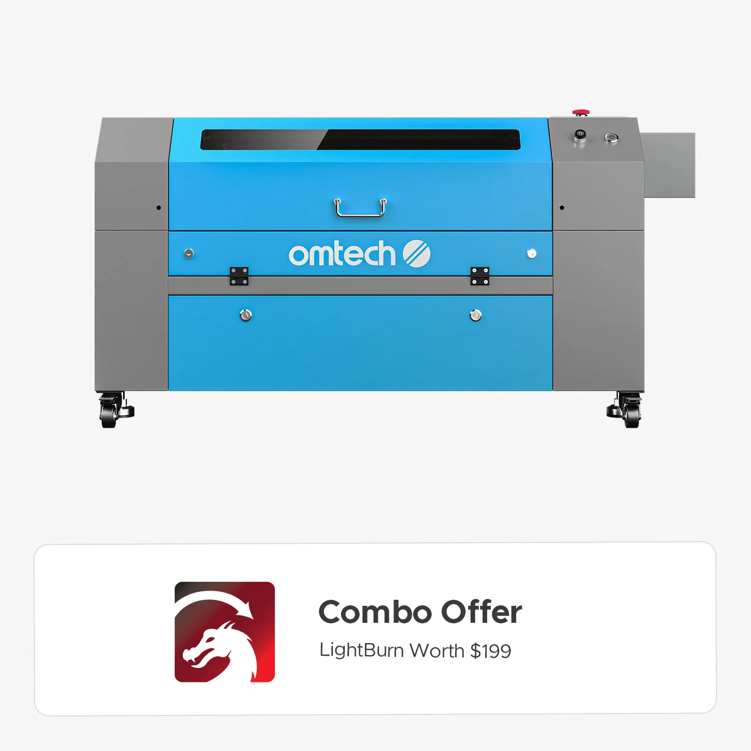 OMTech Maker MF2028-80 90W CO2 Laser Cutter and Engraver with 20" x 28" Working Area - Image 17