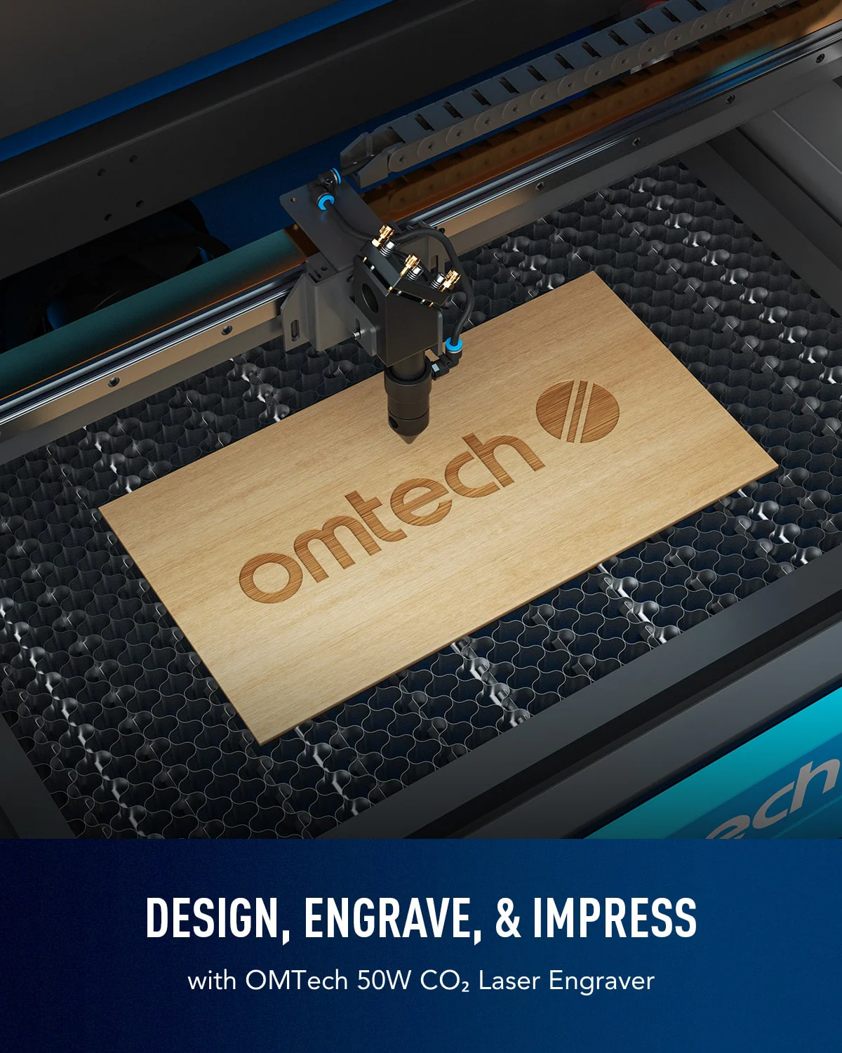 Pre-Owned MF1220-50-50W CO2 Laser Engraver Cutting Machine with 12” x 20” Working Area - Image 4