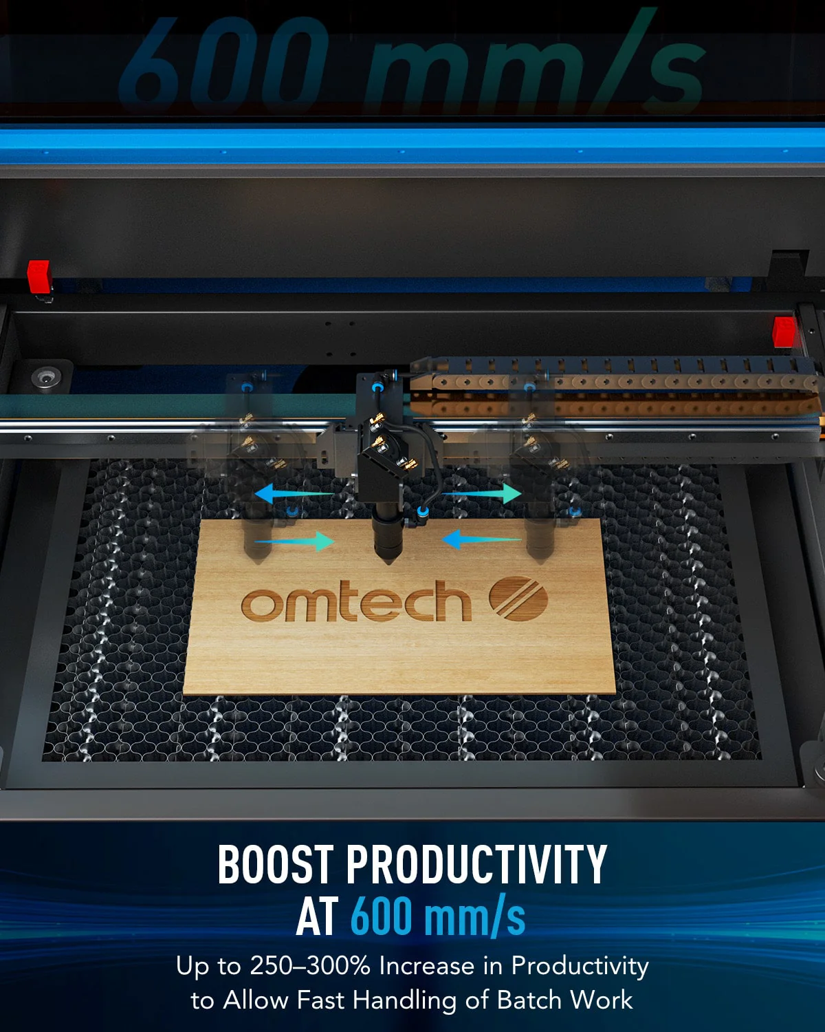 Pre-Owned MF1220-50-50W CO2 Laser Engraver Cutting Machine with 12” x 20” Working Area - Image 5