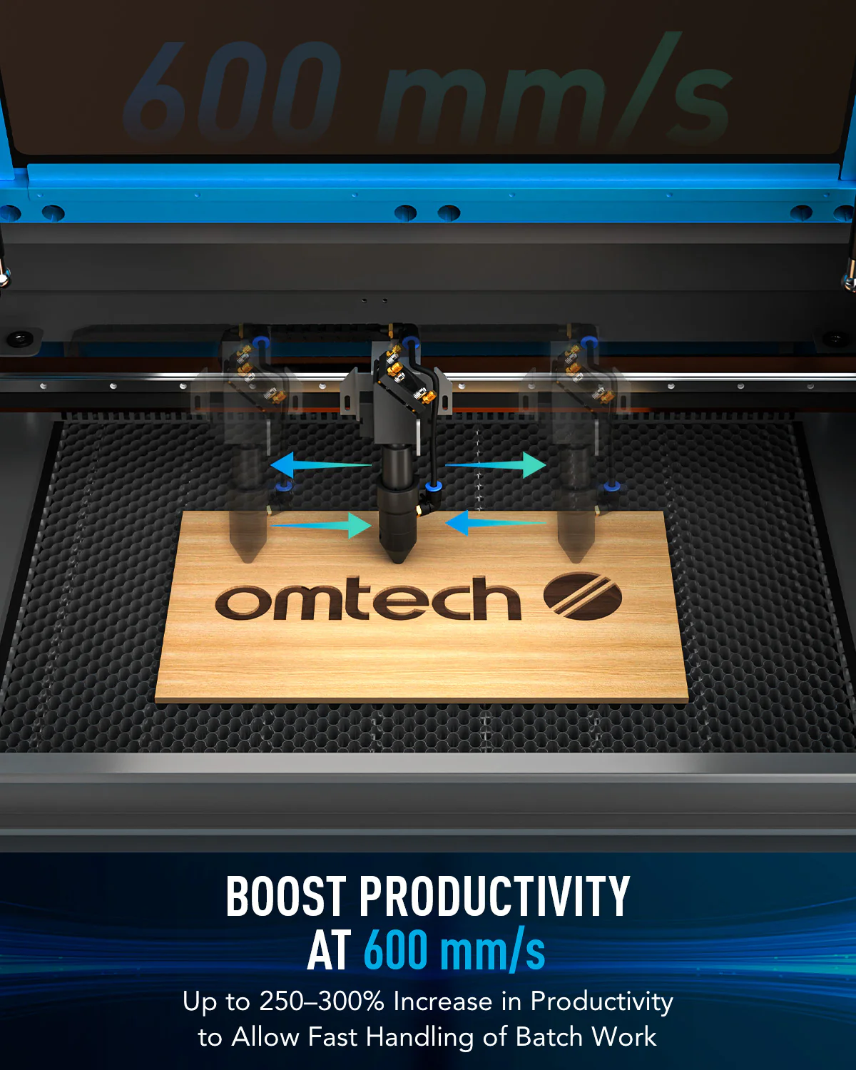Pre-Owned MF2028-80 - 80W CO2 Laser Engraver Cutting Machine with 20" x 28" Working Area - Image 3