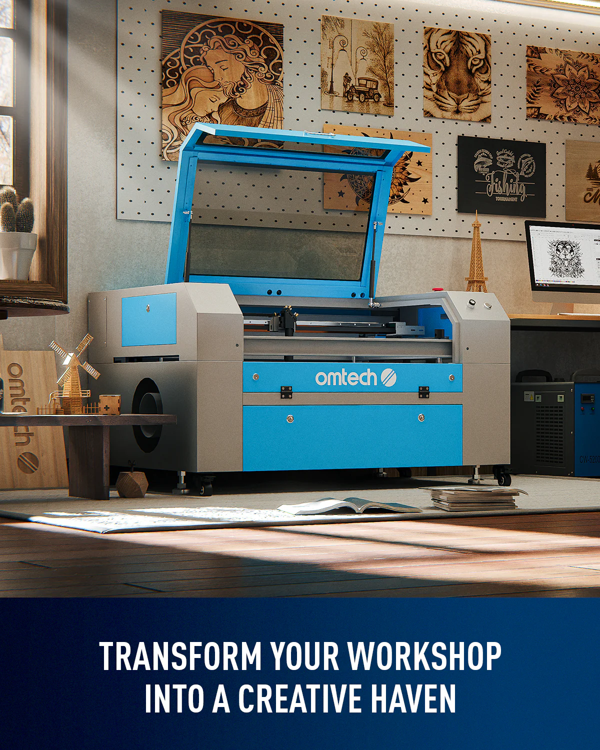 Pre-Owned MF2028-80 - 80W CO2 Laser Engraver Cutting Machine with 20" x 28" Working Area - Image 5