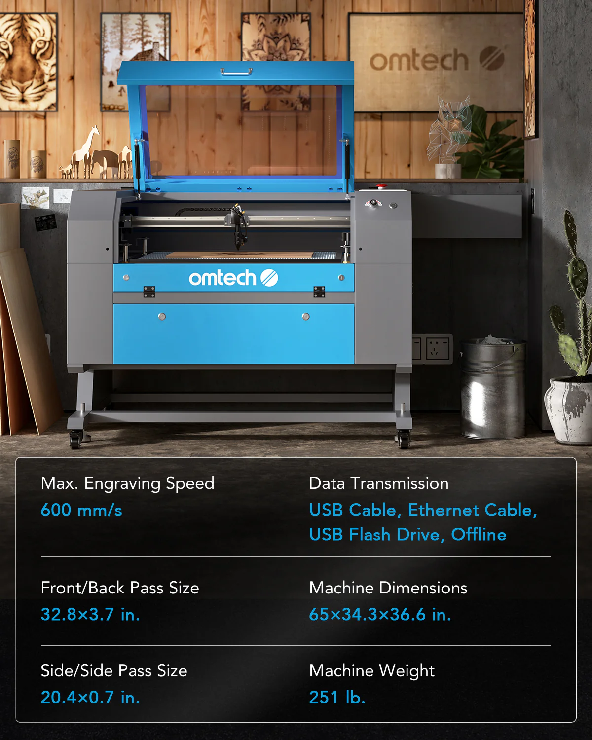 Pre-Owned MF2028-100 - 100W CO2 Laser Engraver Cutting Machine with 20” x 28” Working Area - Image 6