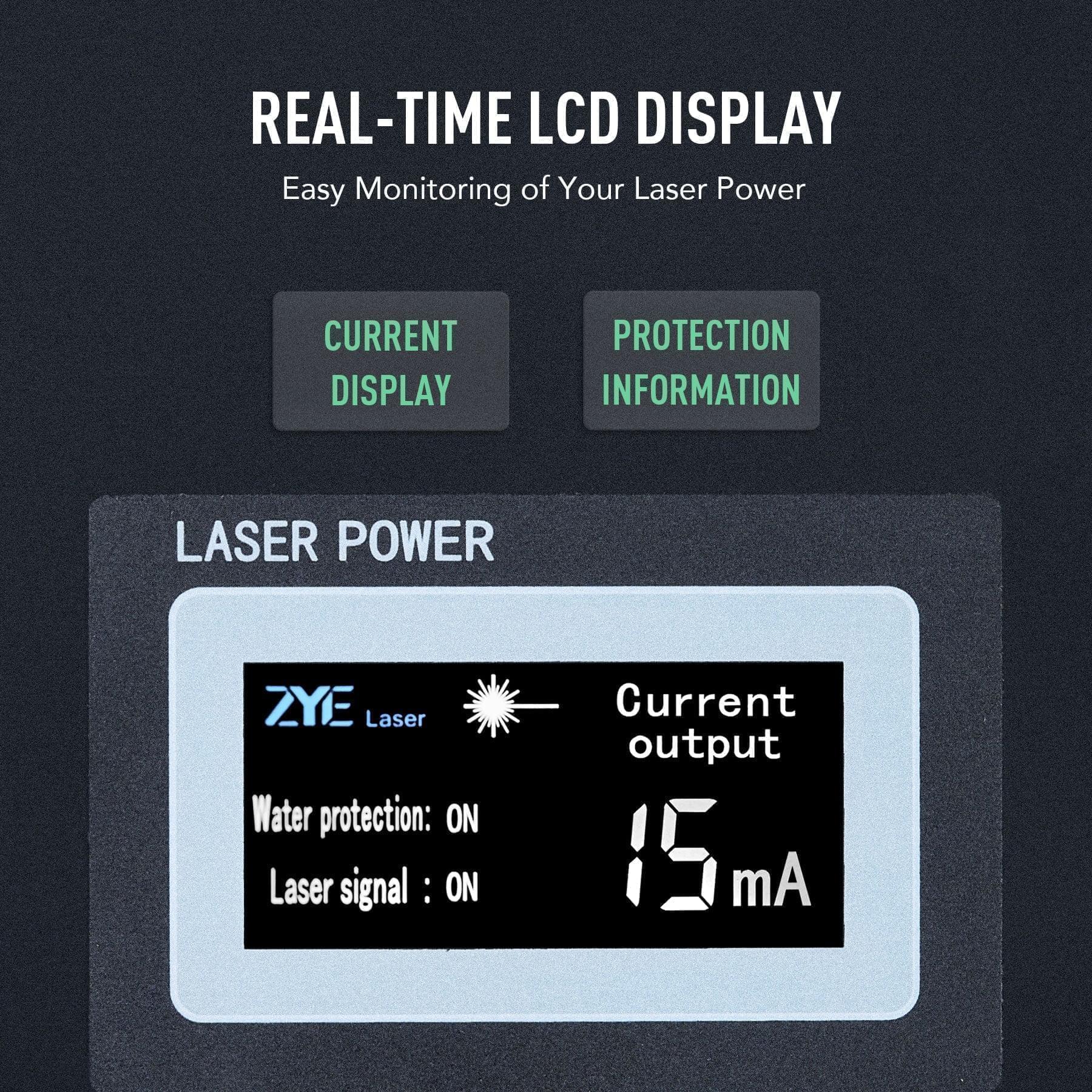 100W Power Supply with Real Time Display for CO2 Laser Engravers & Cutters - Image 3