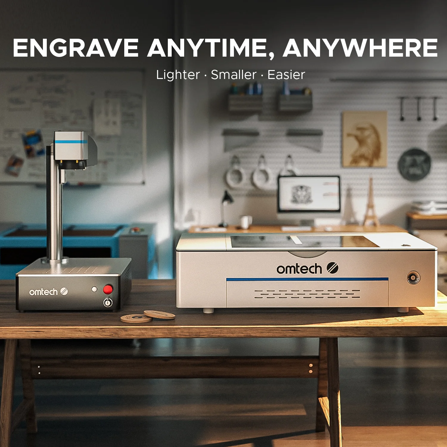 OMTech Galvo 30W Compact and Integrated Fiber Metal Engraving Machine with 5.9" x 5.9" Working Area - Image 9