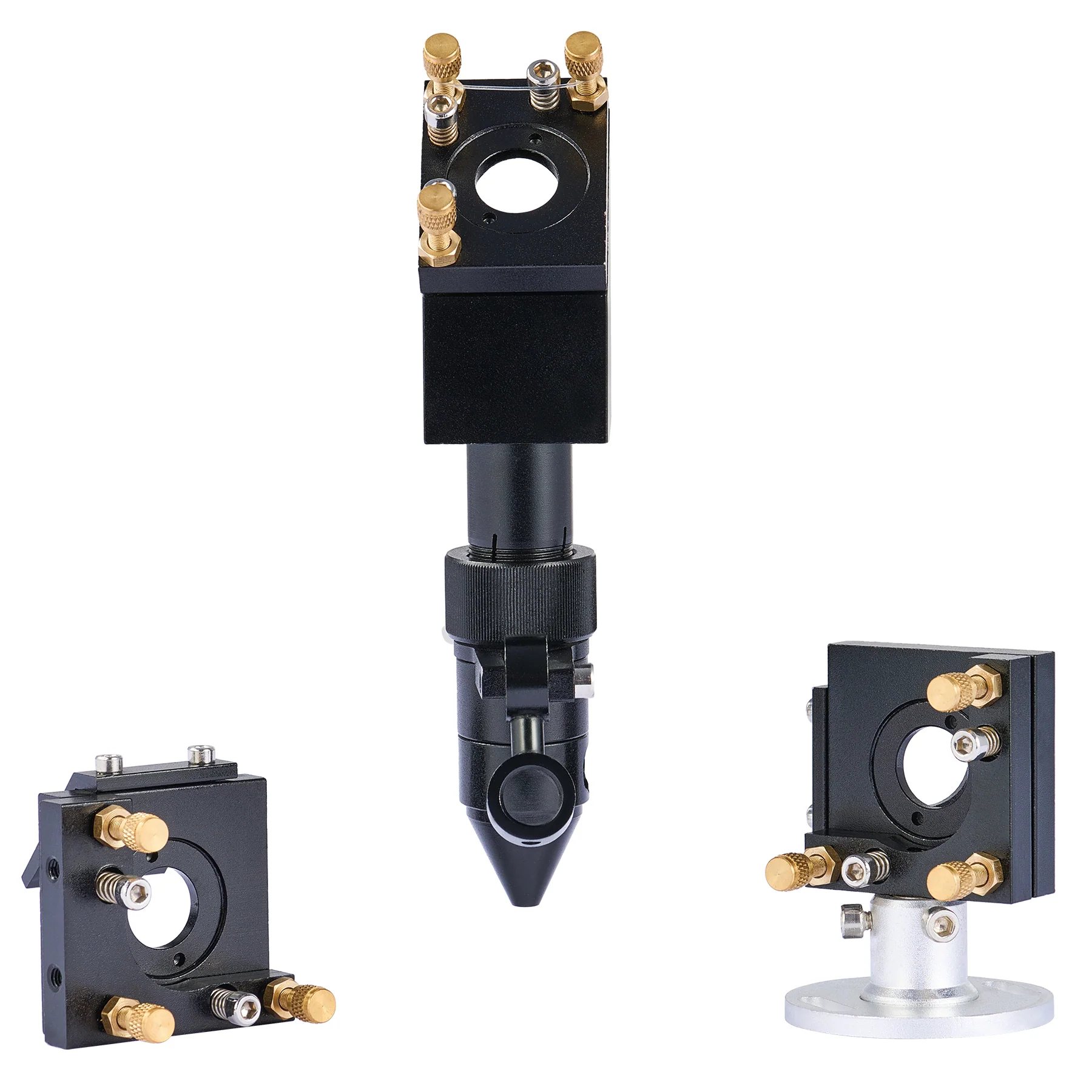 Laser head and mirror holder set