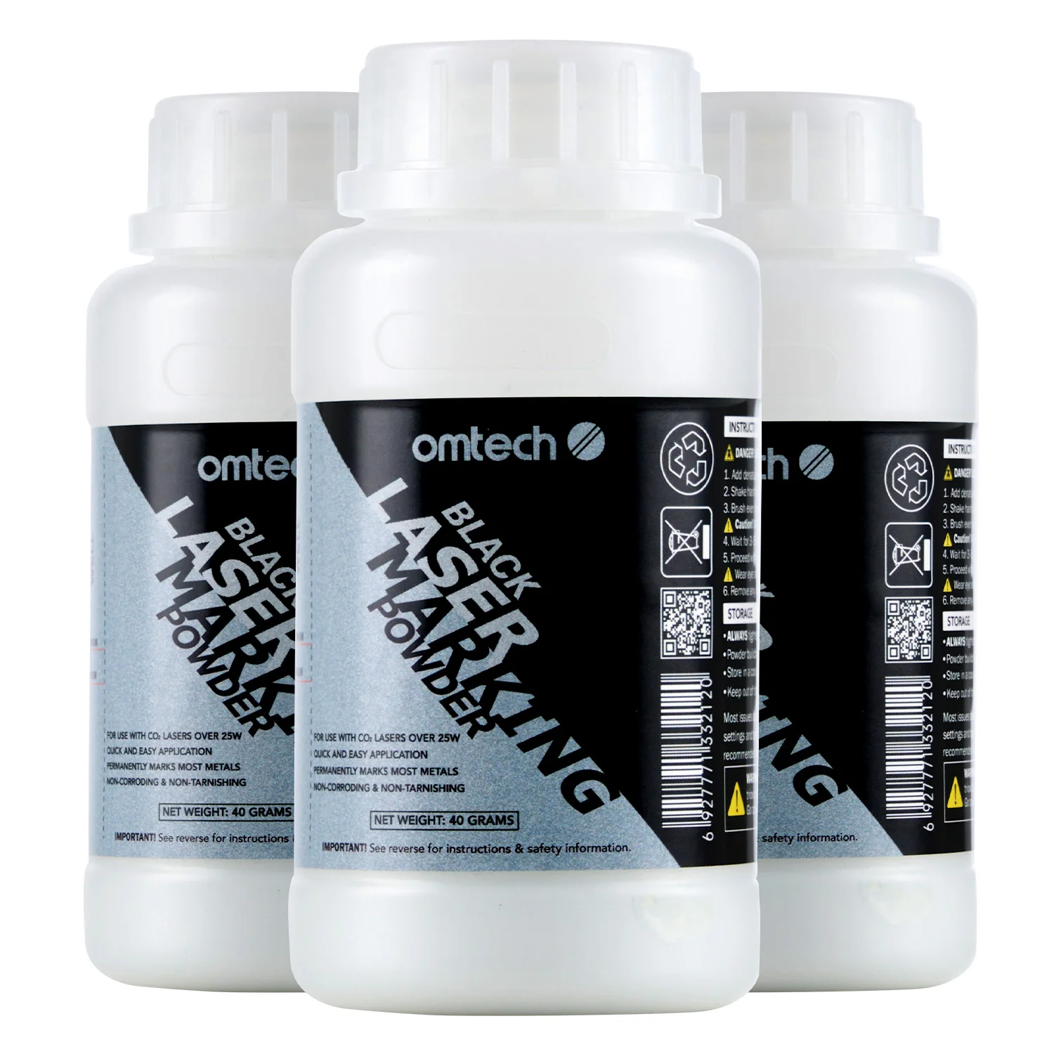 Metal Laser Marking Powder for CO2 Laser Engravers, 4.1 fl. oz. - Image 2