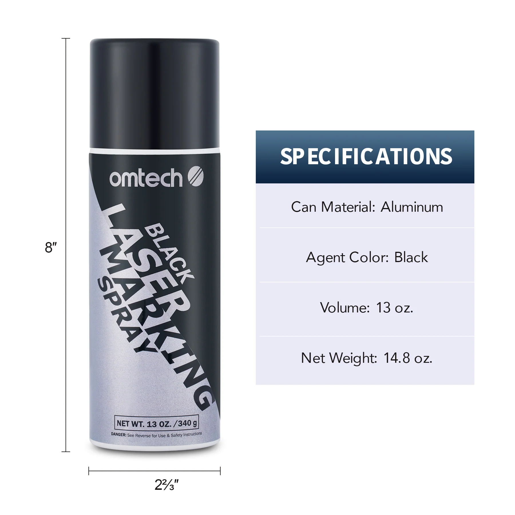 Metal Laser Marking Spray for CO2 Laser Engravers, 13oz Aerosol Can - Image 10