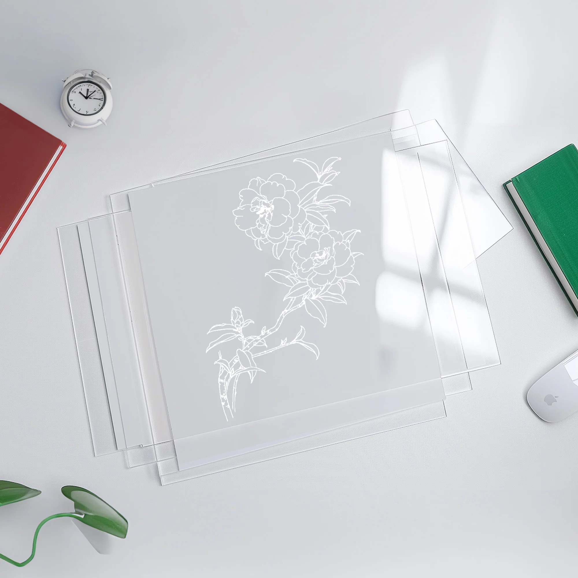 OMTech 10 Pack Clear Acrylic Sheets, 12x8 Inch Plexiglass Sheets for Laser Engraving & Cutting - Image 4