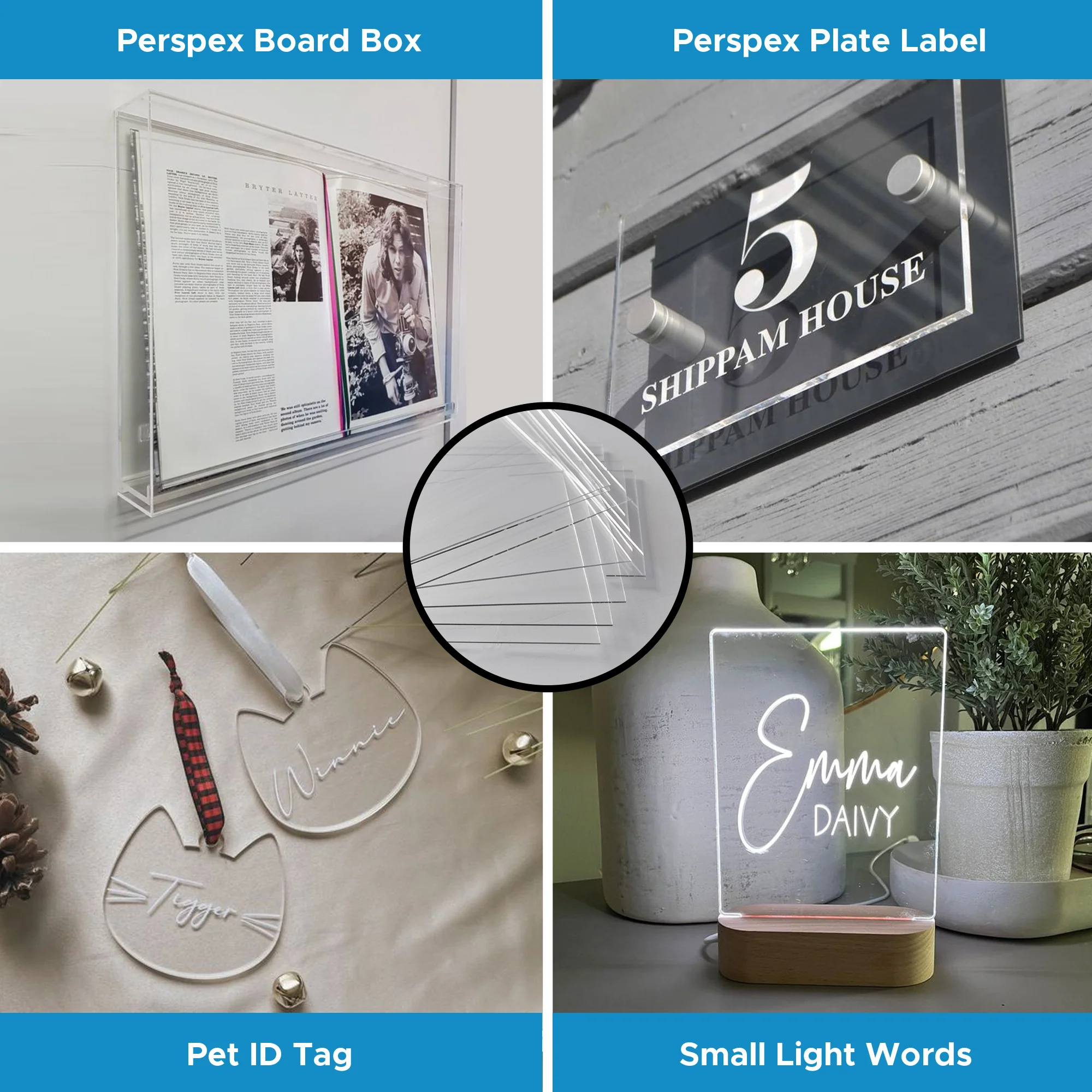 OMTech 10 Pack Clear Acrylic Sheets, 12x8 Inch Plexiglass Sheets for Laser Engraving & Cutting - Image 7