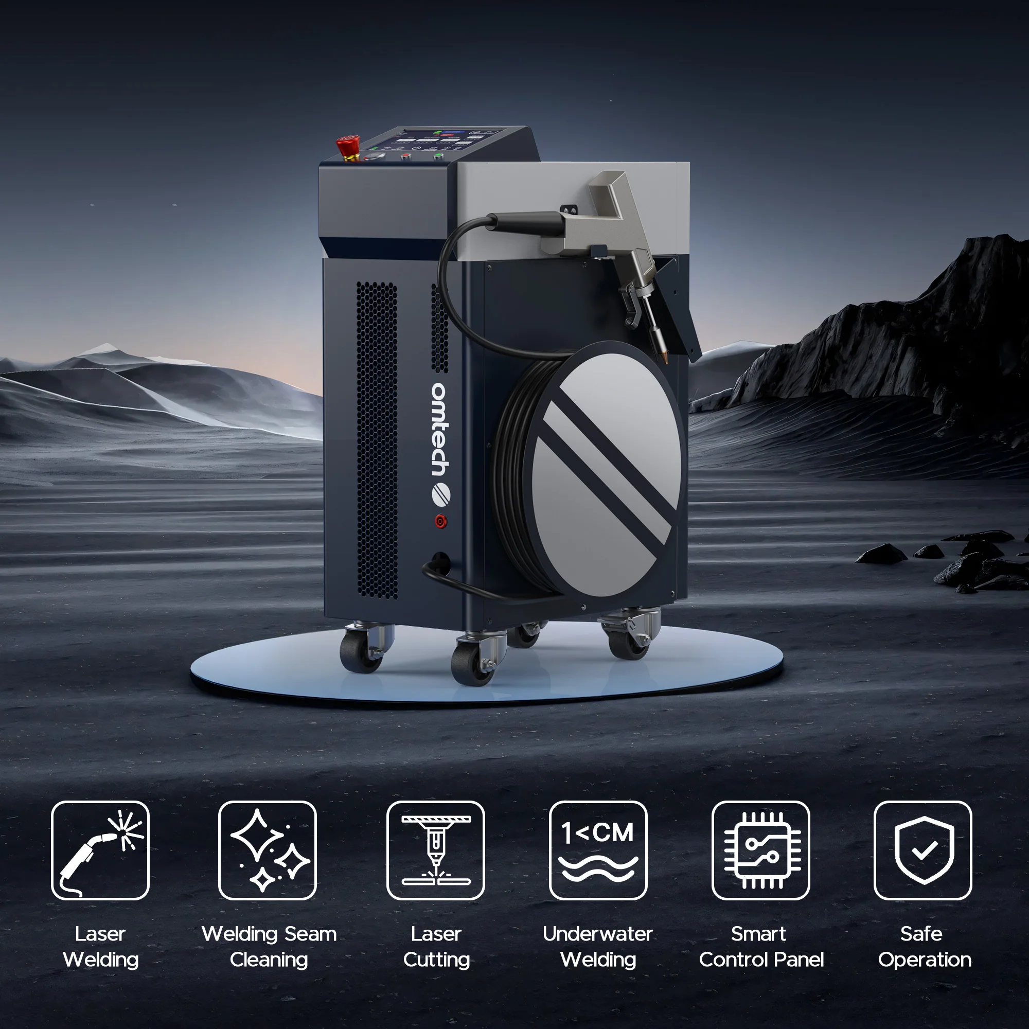 OMTech 1000W Air Cooling Fiber Laser Welder - Image 3