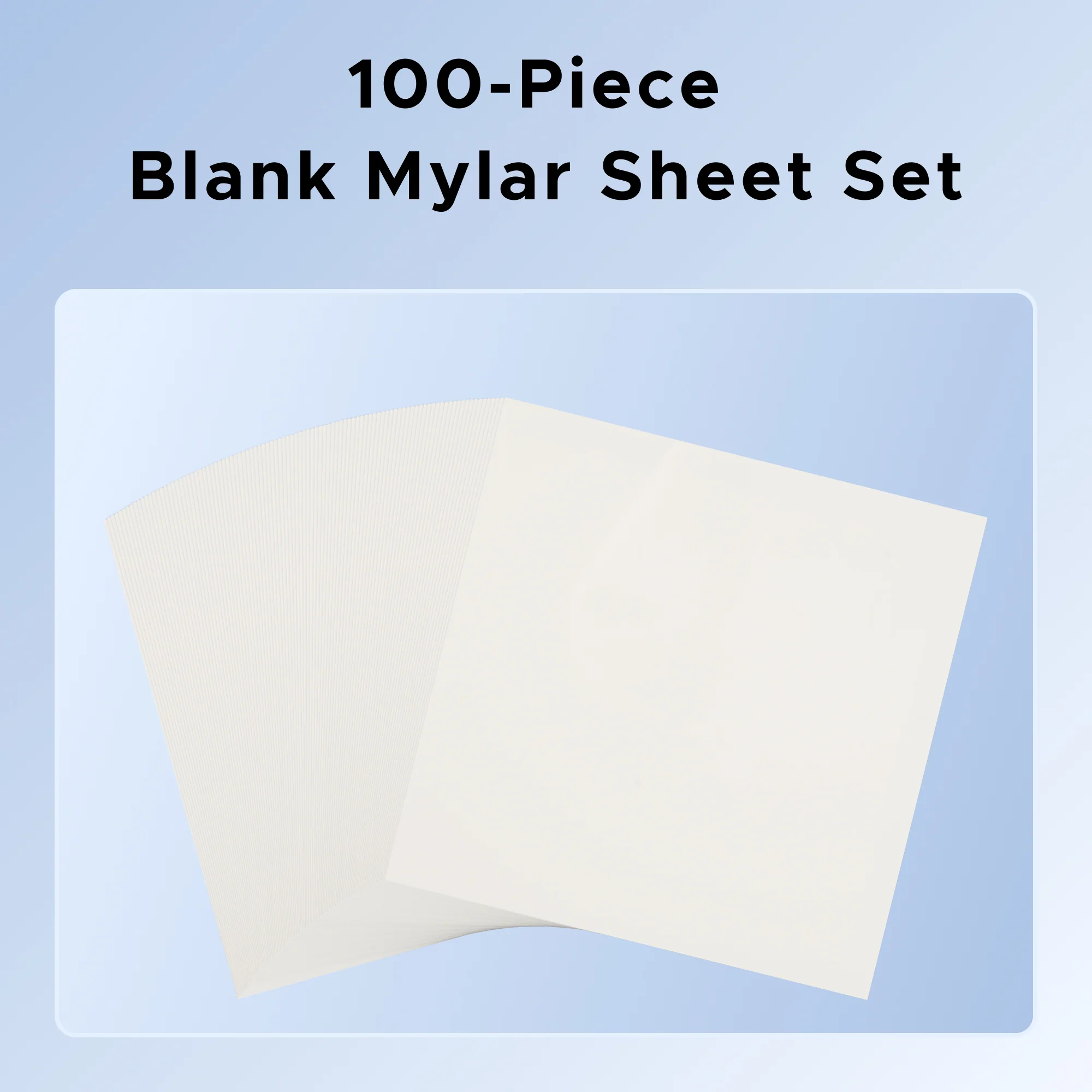 OMTech 100pcs Mylar Stencil Sheets, 11.8" x 11.8" 10mil Translucent PET Blanks for Laser Cutting - Image 3