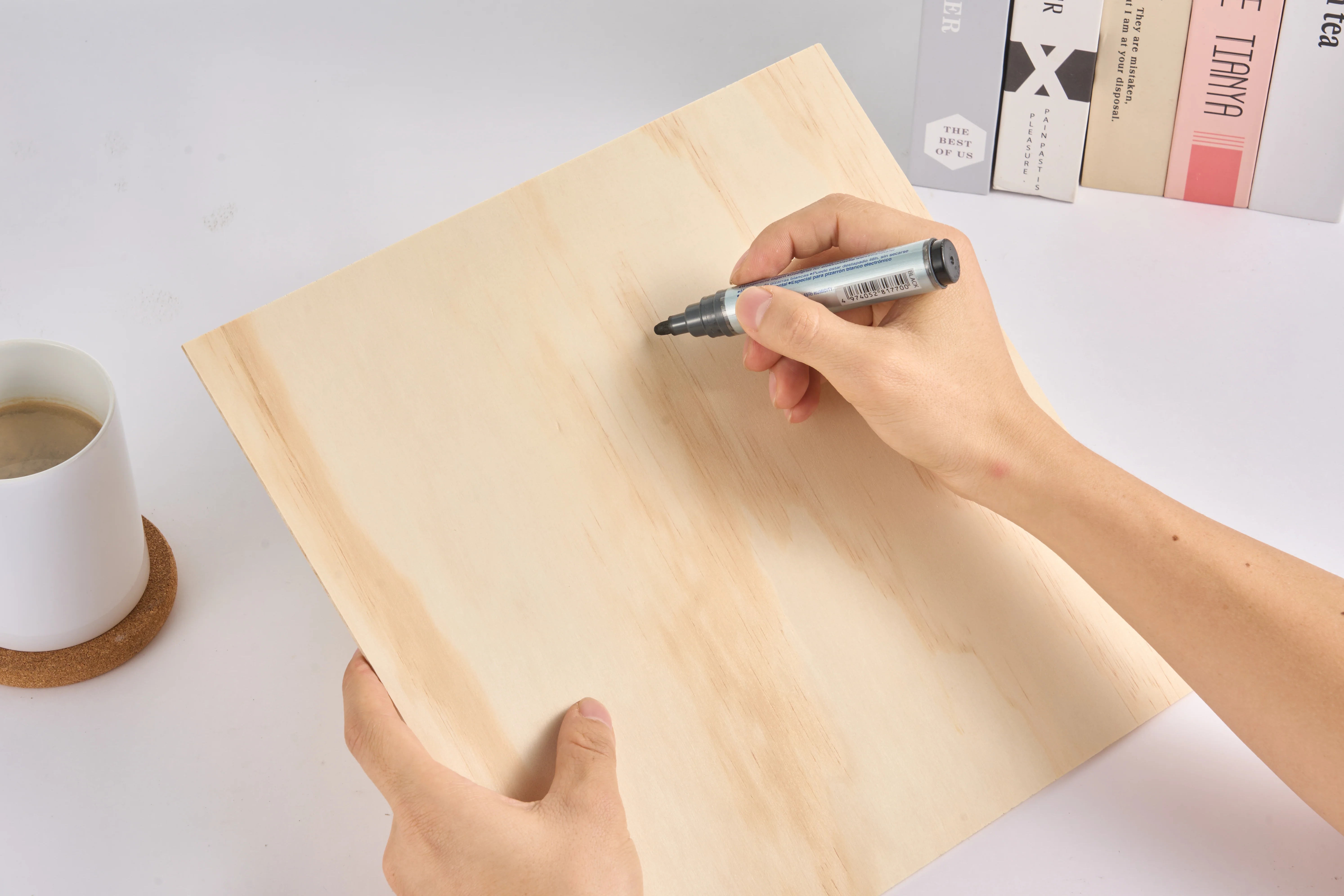 OMTech 12 Pack Pine Veneer Sheets, 12"x12"x1/8" Plywood Sheets for Laser Cutting and Engraving - Image 6