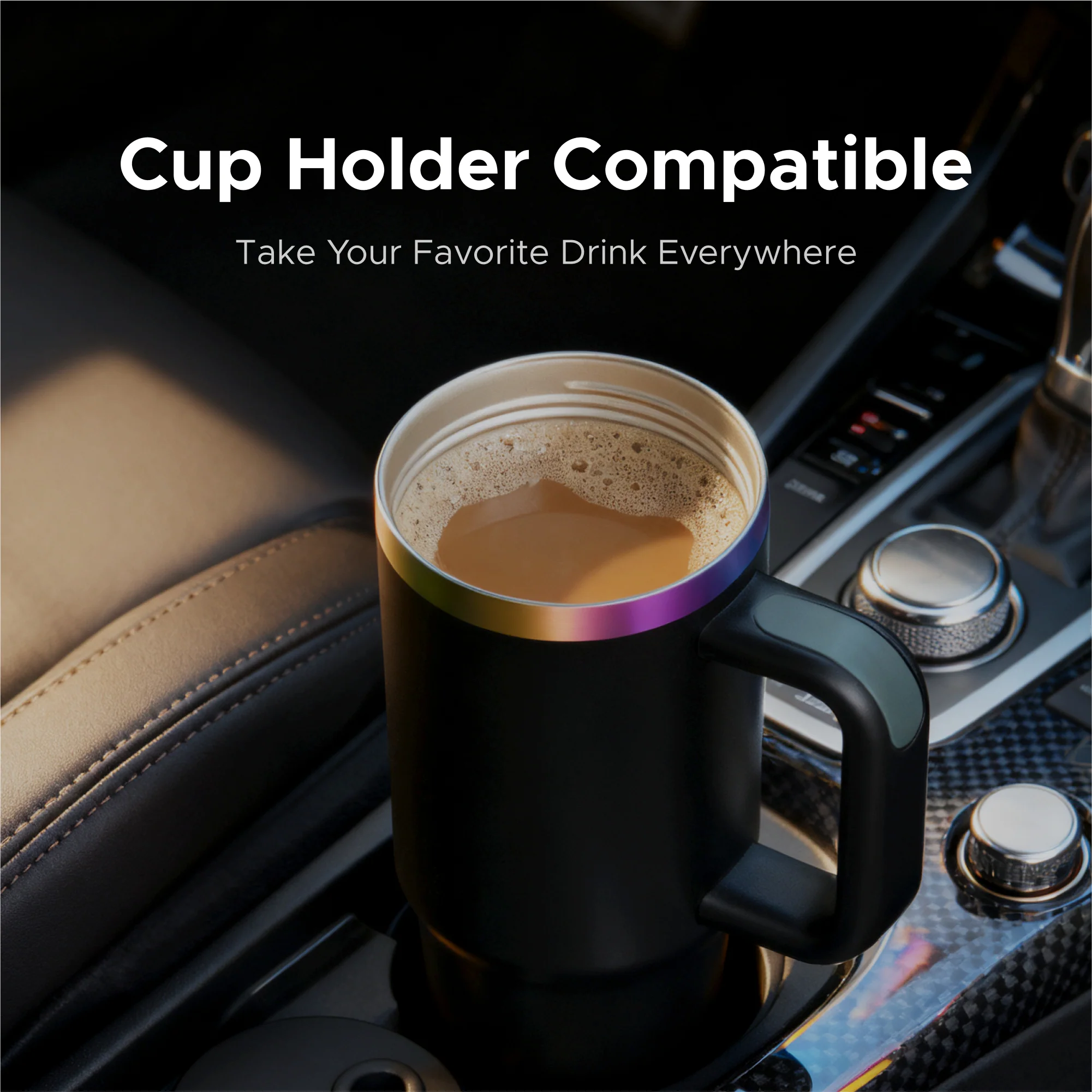 OMTech 30 oz. Tumblers with Handle & Lid, 12 Pack Tumbler Bulk with Double Wall Vacuum Insulation - Image 5