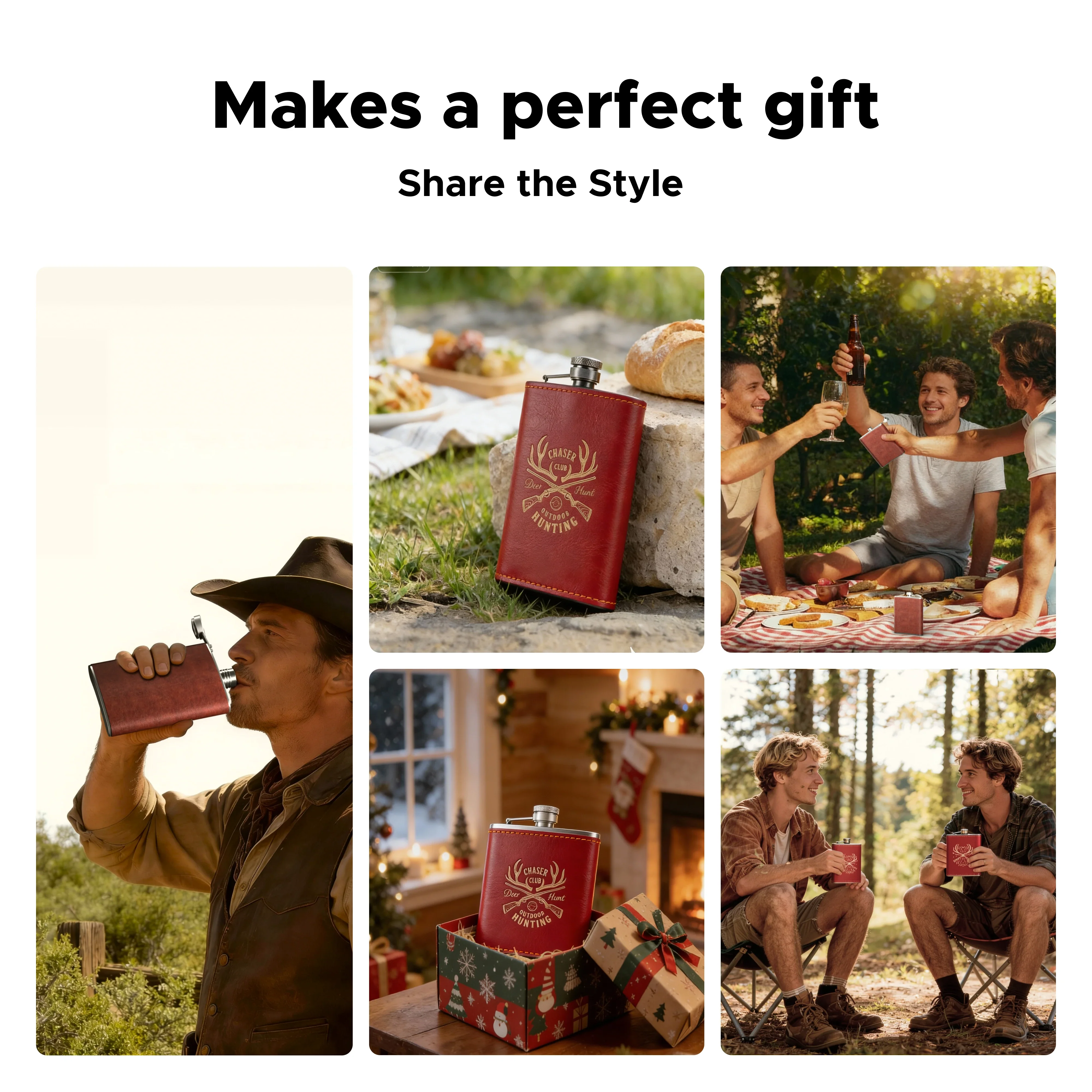 OMTech Hip Flasks for Liquor, Drinking Vessels for Whiskey Vodka Rum Gin More - Image 7
