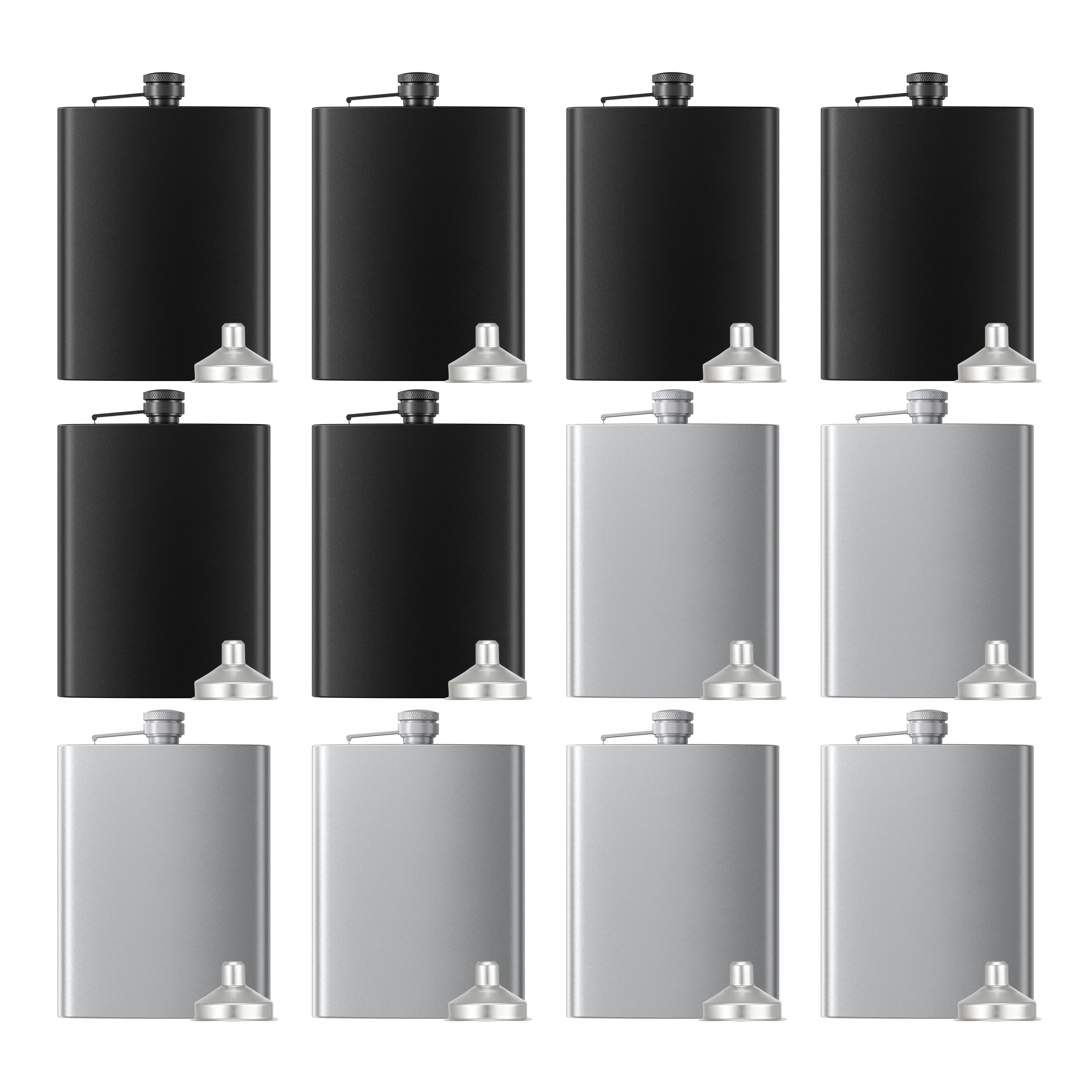 OMTech Hip Flasks for Liquor, Drinking Vessels for Whiskey Vodka Rum Gin More - Image 8