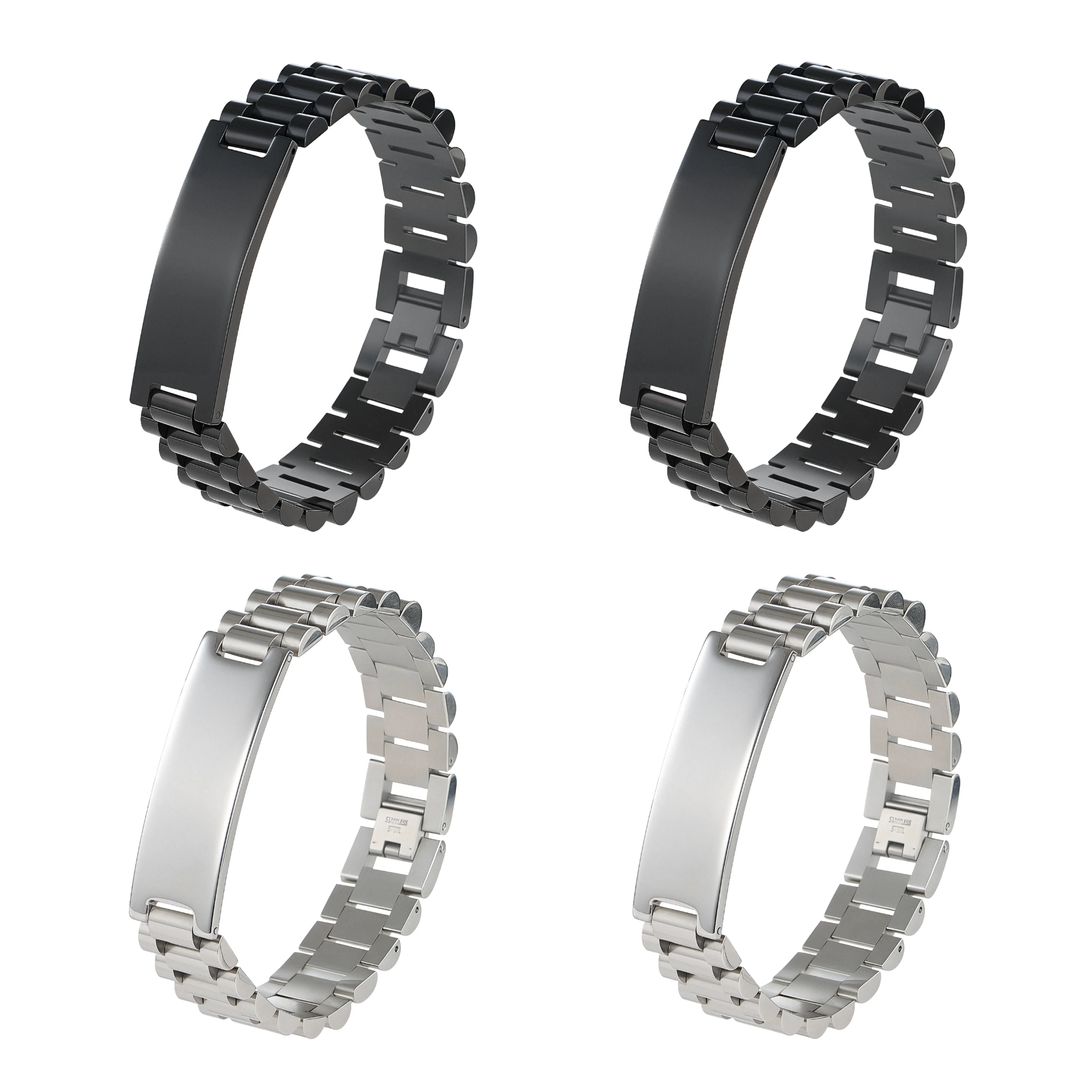 OMTech Medical Alert ID Bracelets, Stainless Steel Adjustable Wrist Straps for Men Women Kids - Image 9