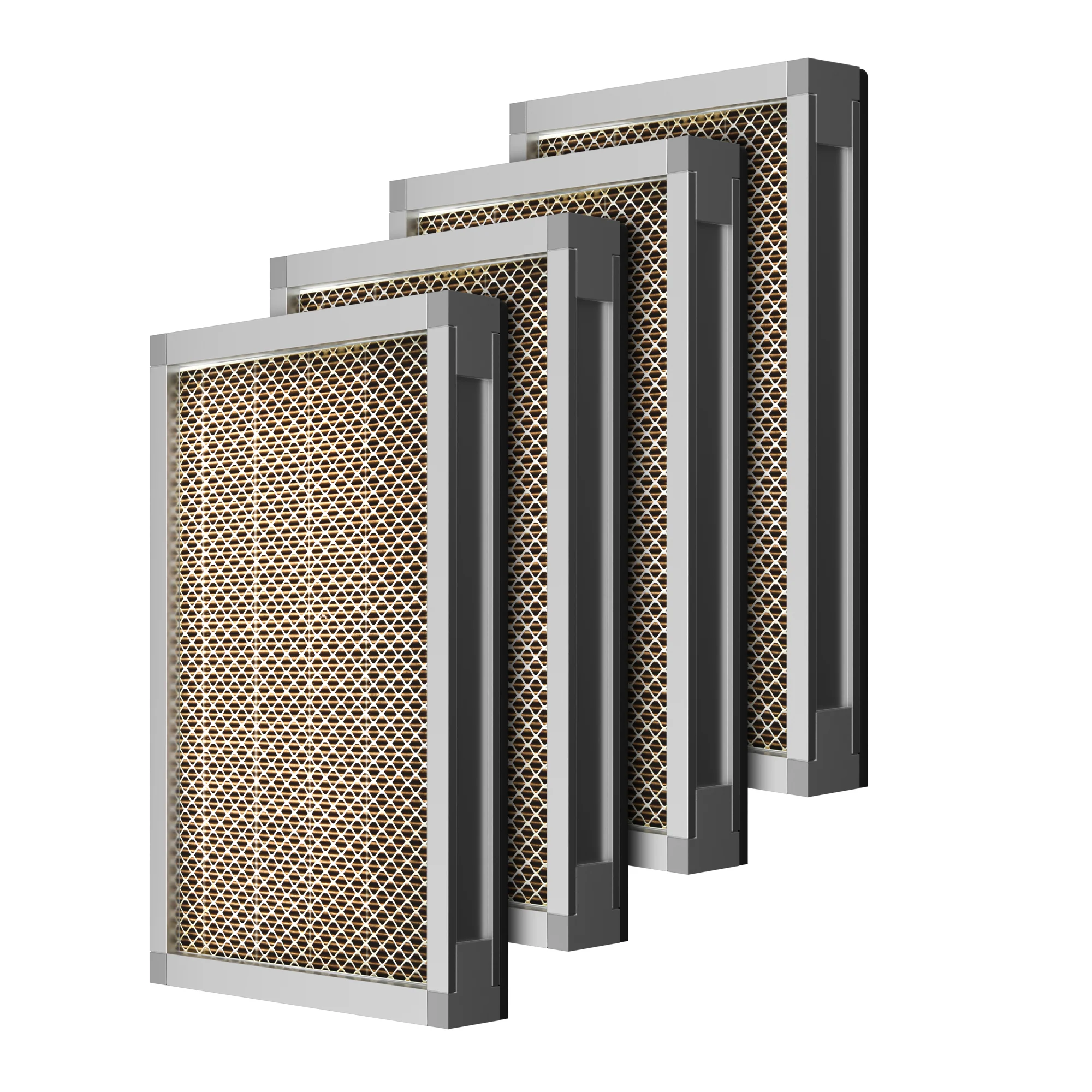OMTech PM0.3 PP Air Filter Set, 2 Piece Polypropylene Replacement Air Filter Set for 300W Fume Extractor