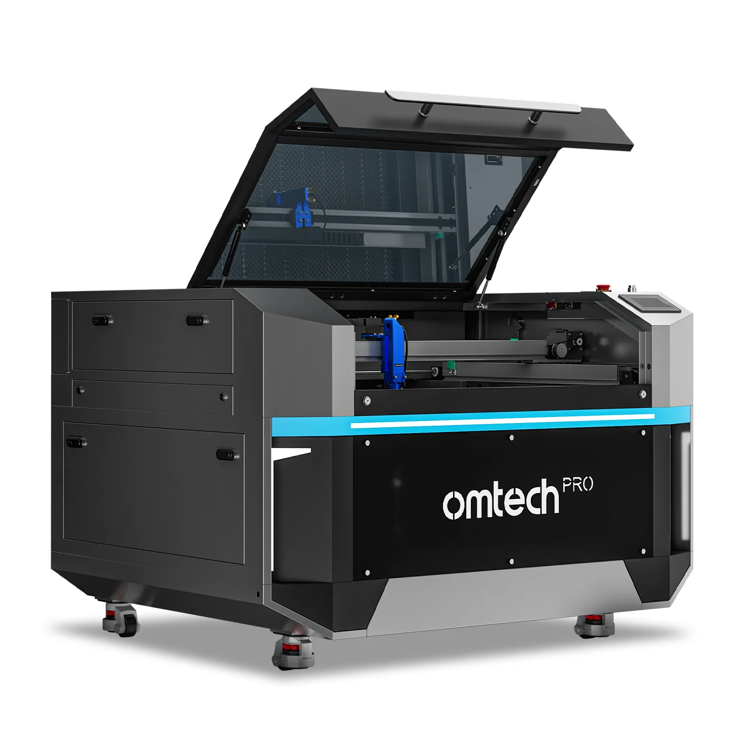 OMTech Pro 3655 130W/150W CO2 Laser Cutting and Engraving Machine with Autofocus and Built-in Water Chiller - Image 4