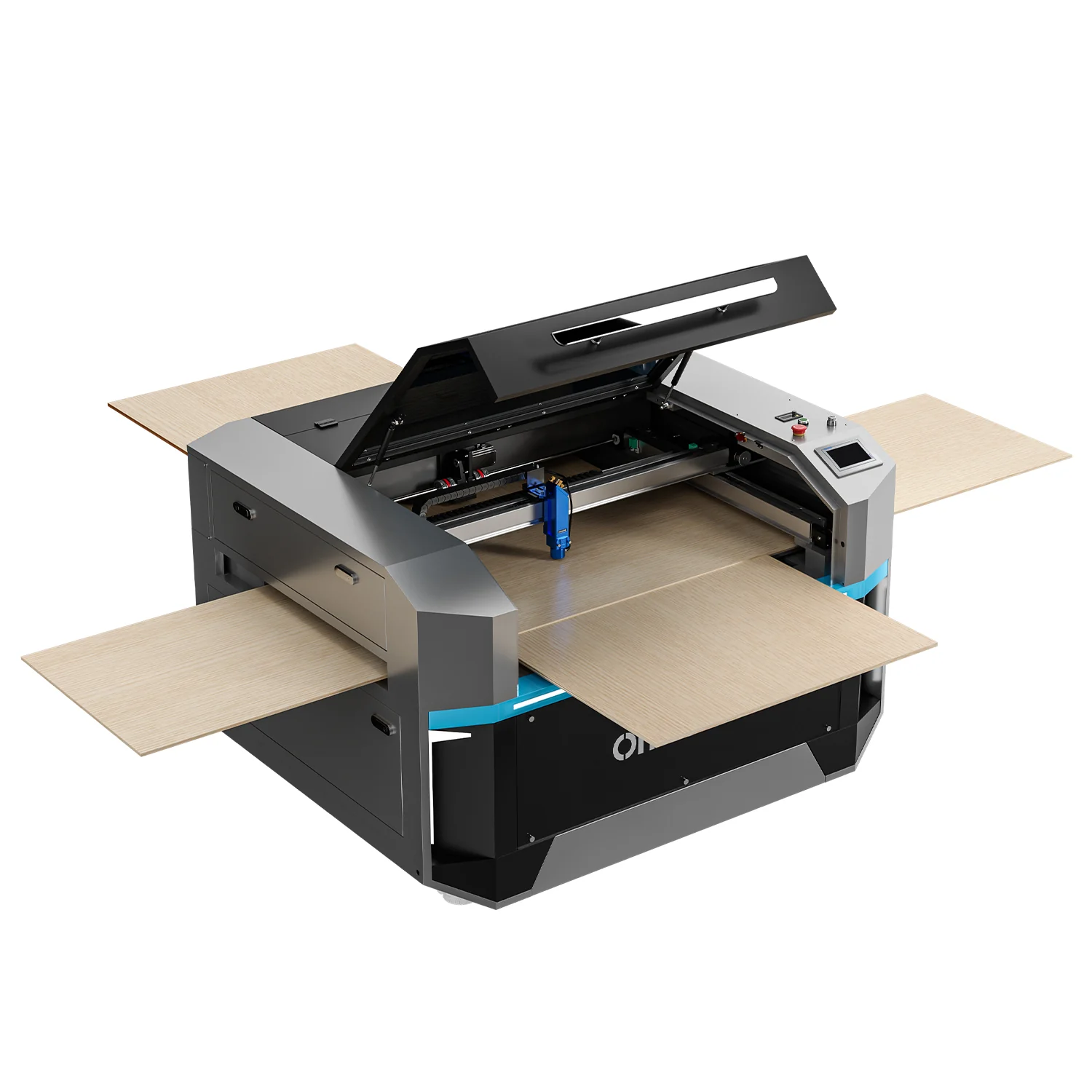 OMTech Pro 3655 130W/150W CO2 Laser Cutting and Engraving Machine with Autofocus and Built-in Water Chiller - Image 6