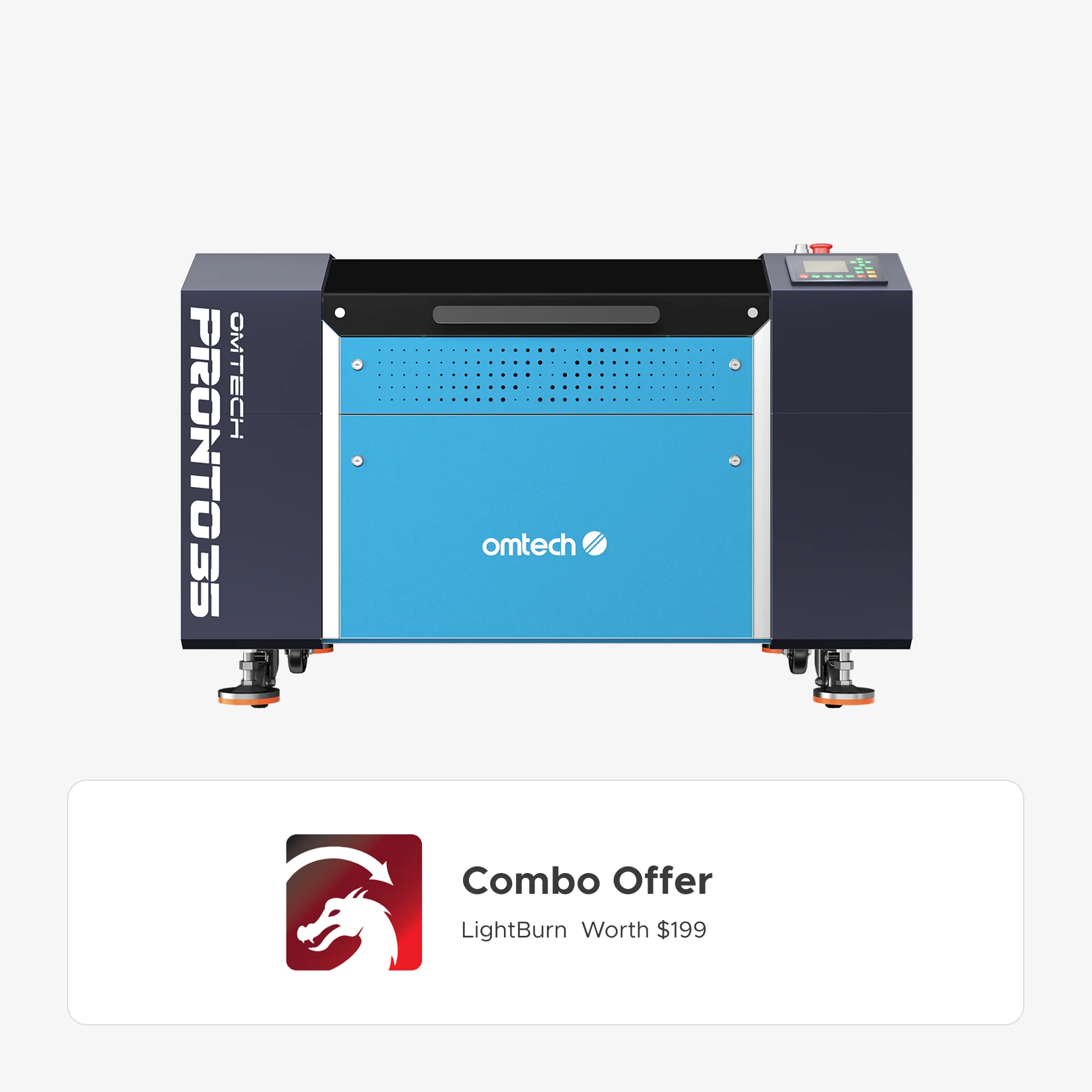 OMTech Pronto 35 60W CO2 Laser Cutter and Engraver with Autofocus - Image 19