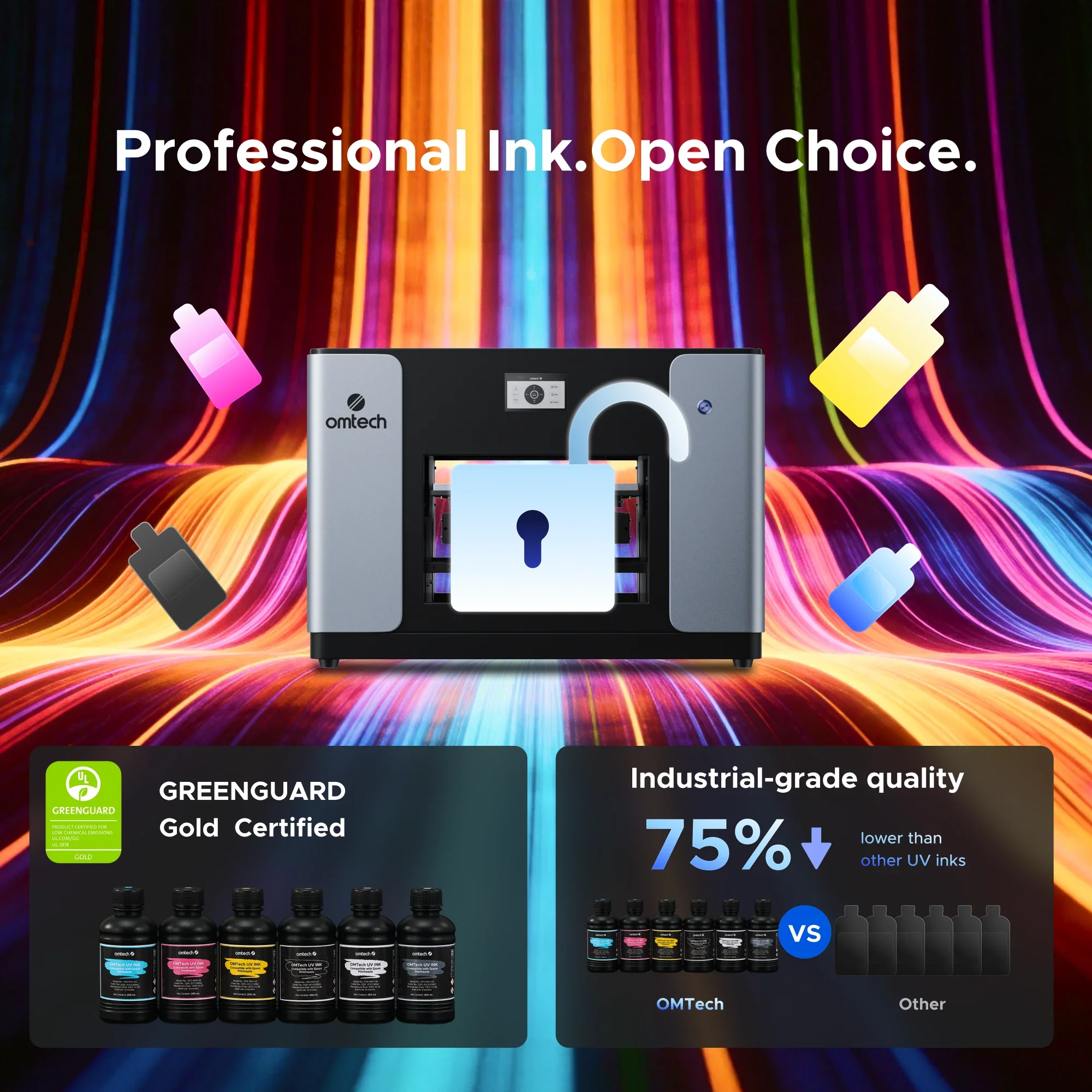OMTech Spectra A3+ Flatbed UV Printer — Single / Dual Printhead - Image 12