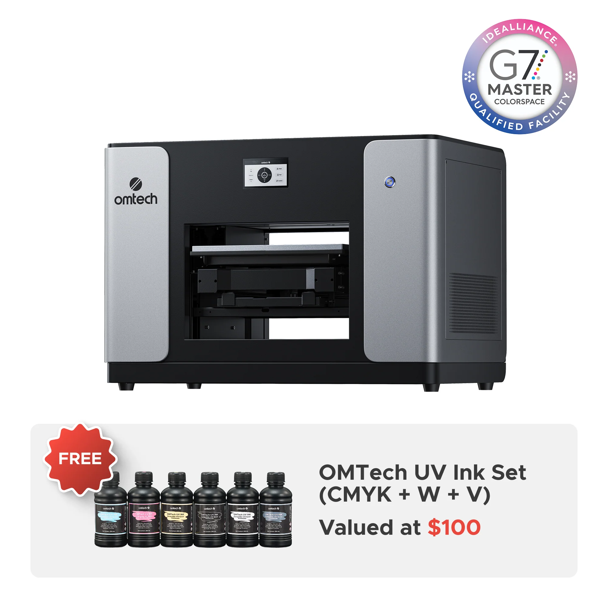 OMTech Spectra A3+ Flatbed UV Printer — Single / Dual Printhead - Image 3