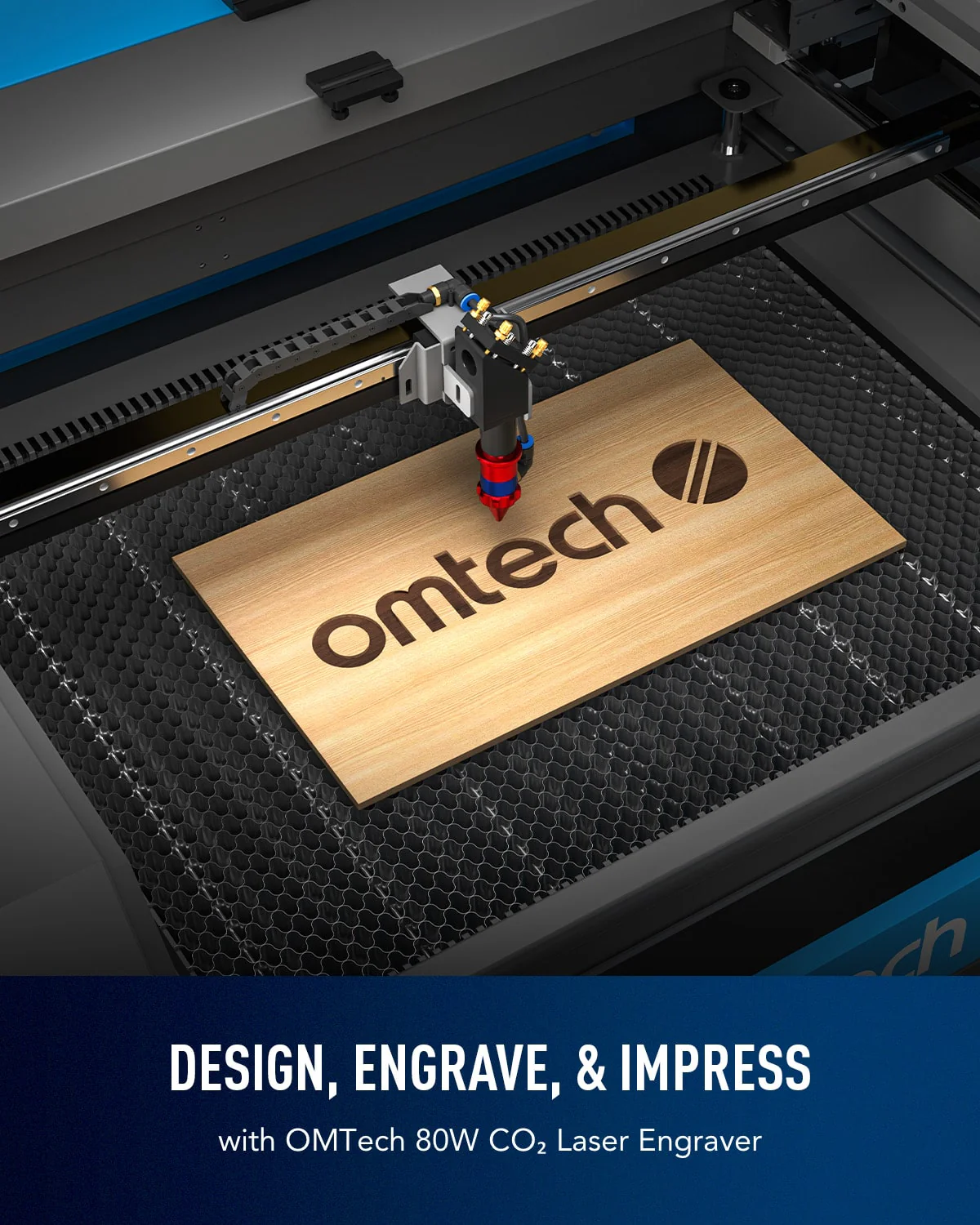 Pre-Owned AF2028-80 - 80W CO2 LASER ENGRAVER CUTTING MACHINE WITH 20" X 28" WORKING AREA AND AUTOFOCUS - Image 4