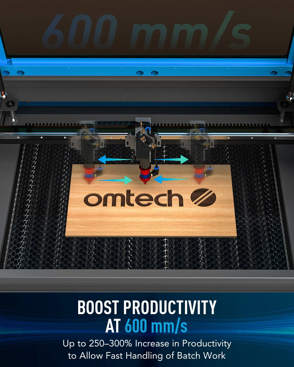 Pre-Owned AF2028-80 - 80W CO2 LASER ENGRAVER CUTTING MACHINE WITH 20" X 28" WORKING AREA AND AUTOFOCUS - Image 6