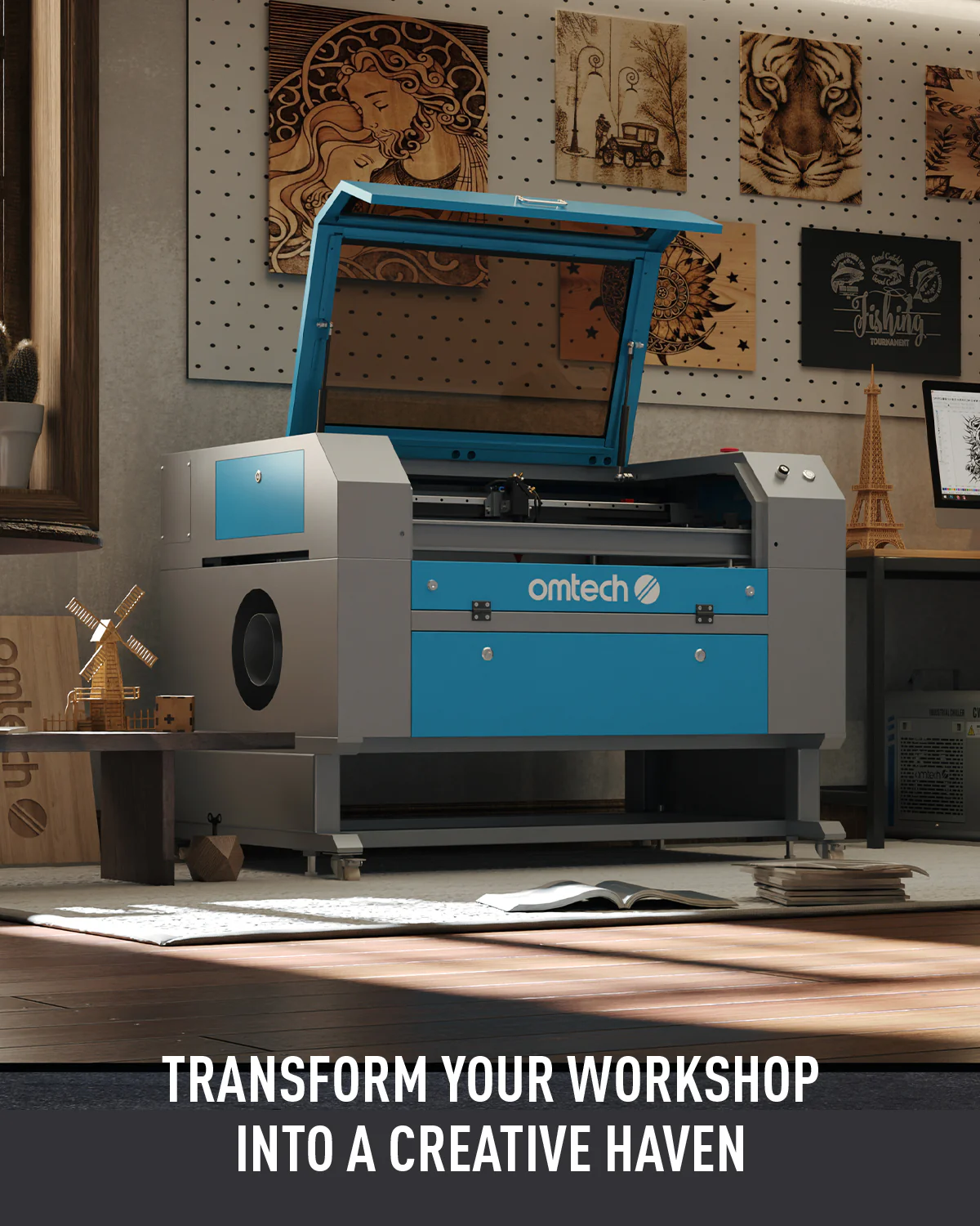 Pre-Owned AF2028-80 - 80W CO2 LASER ENGRAVER CUTTING MACHINE WITH 20" X 28" WORKING AREA AND AUTOFOCUS - Image 7